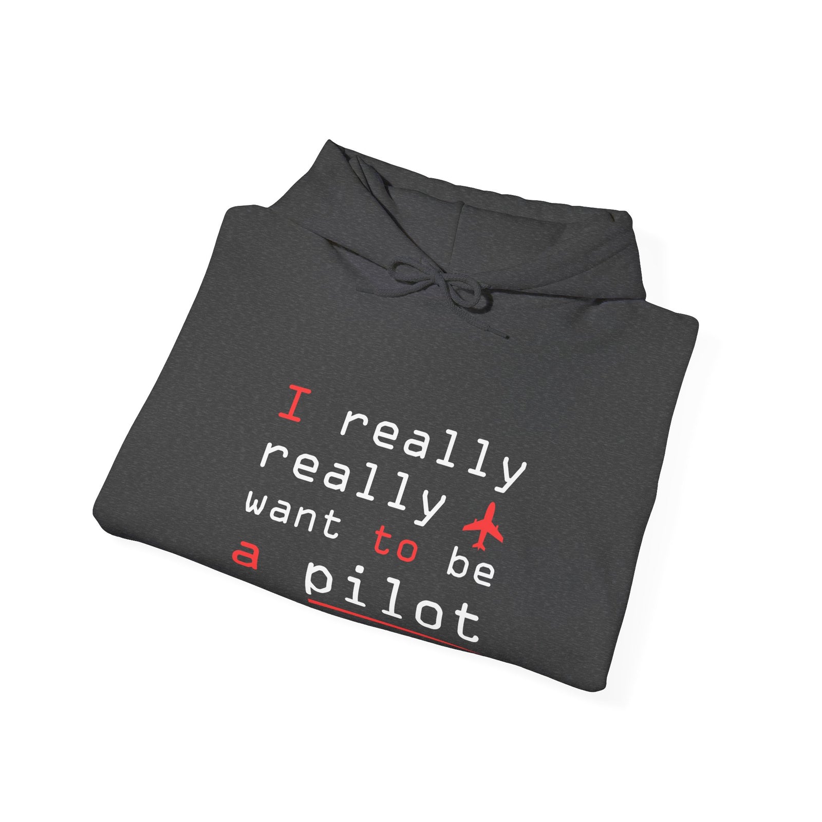 I Really Really Want To Be A Pilot - Unisex Pullover Hoodie
