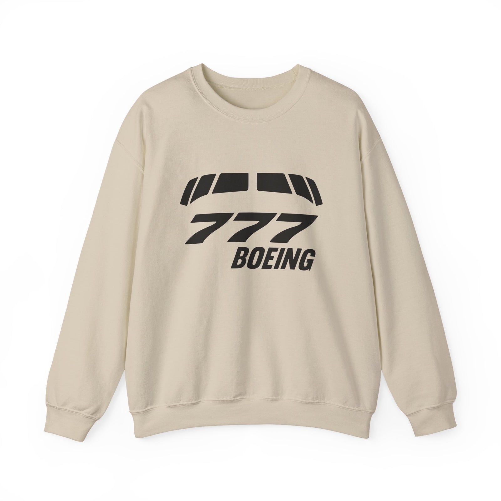 Boeing 777 Windshield Crewneck Sweatshirt - Travel Inspiring Cozy Apparel