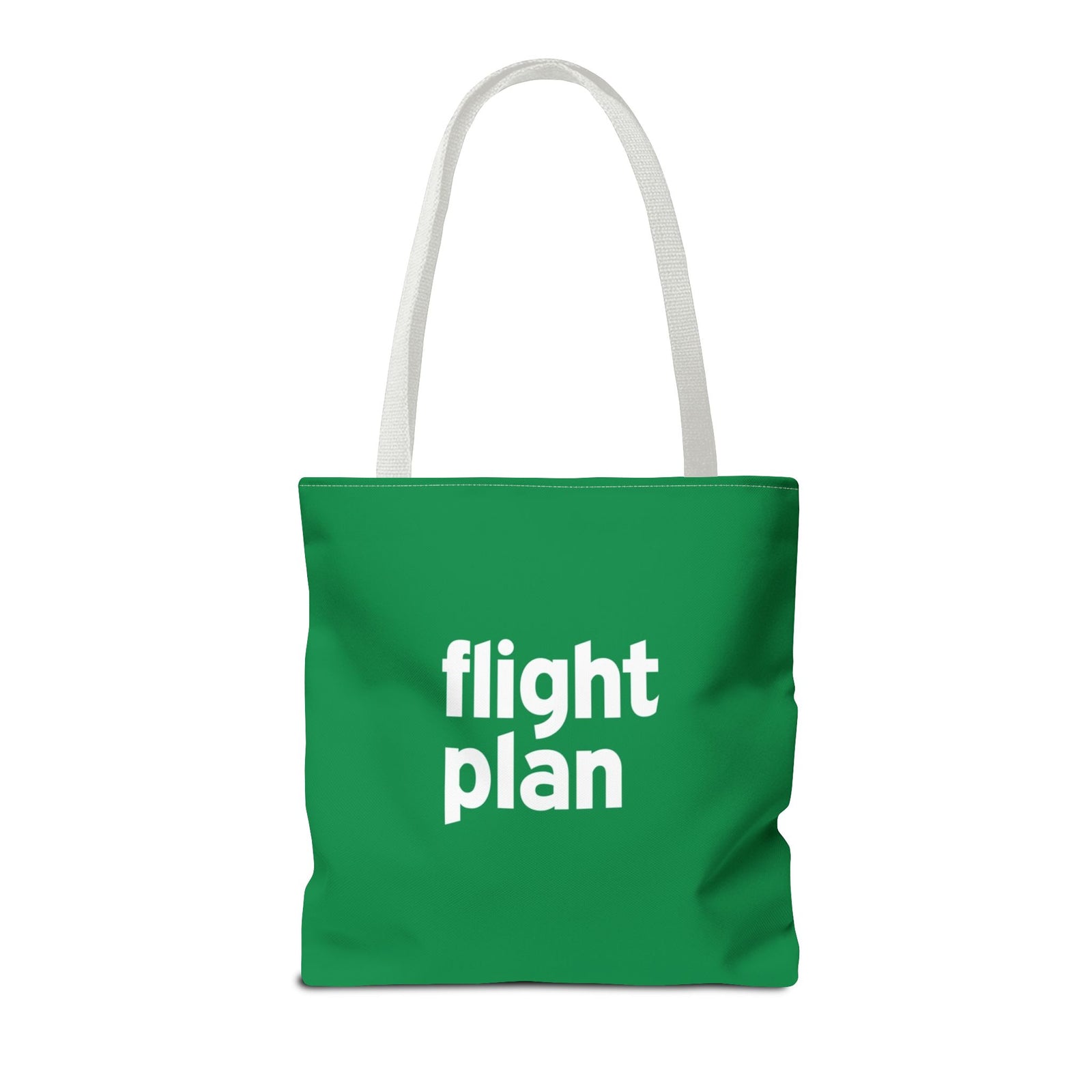Flight Plan Tote Bag — Printed Green Travel Tote