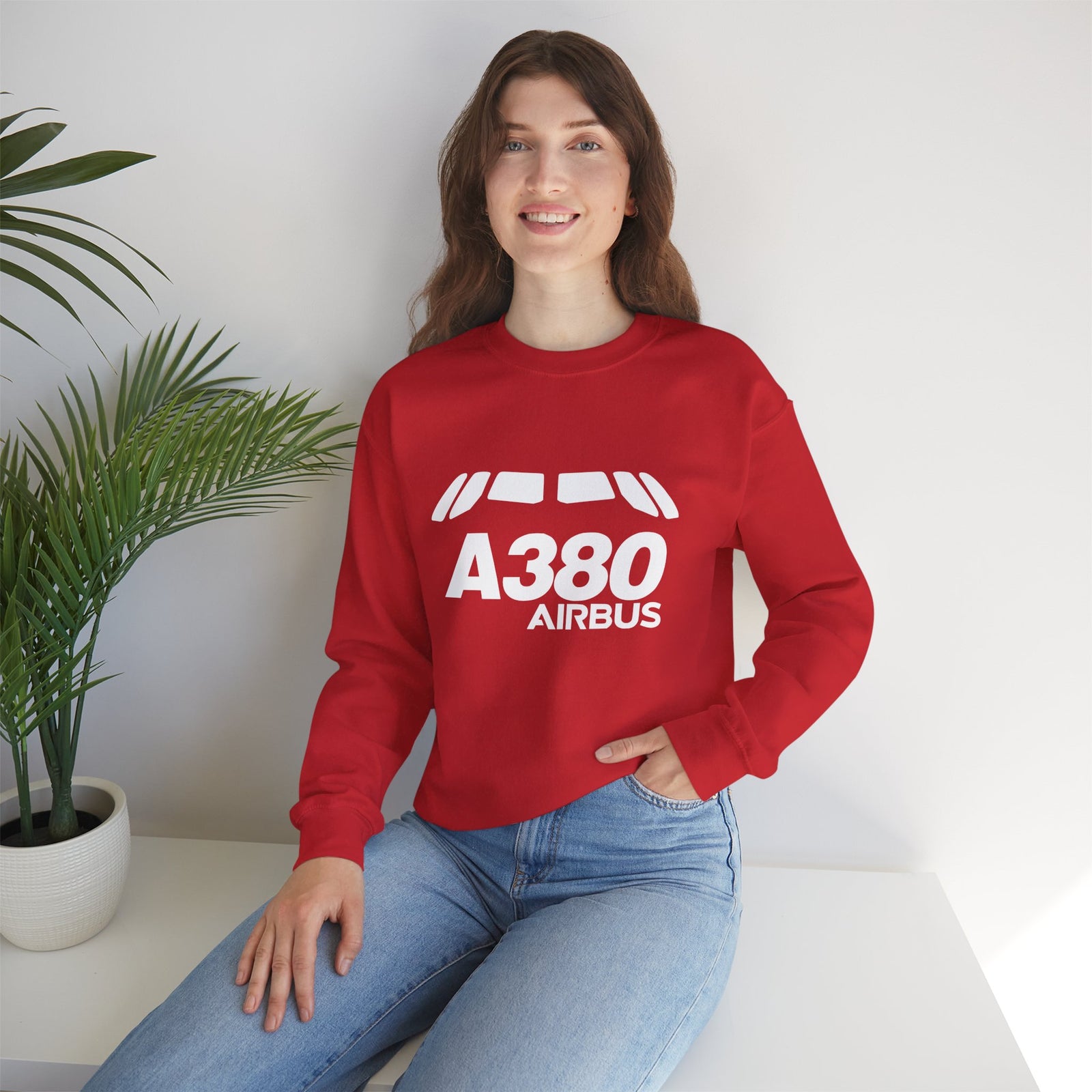 Airbus A380 Windshield Crewneck Sweatshirt - Travel Inspiring Cozy Apparel