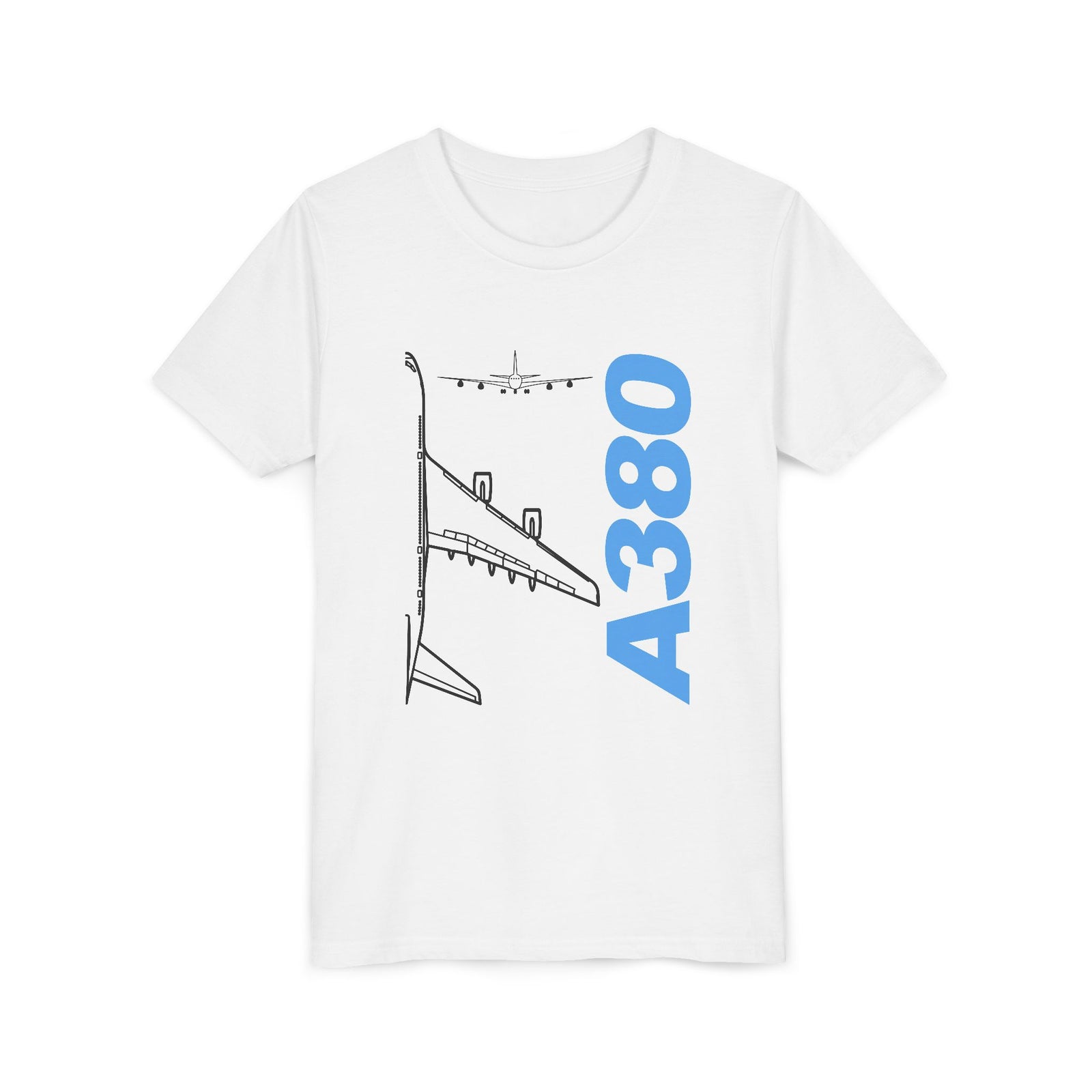 Airbus A380 - Unisex Youth Short Sleeve Tee