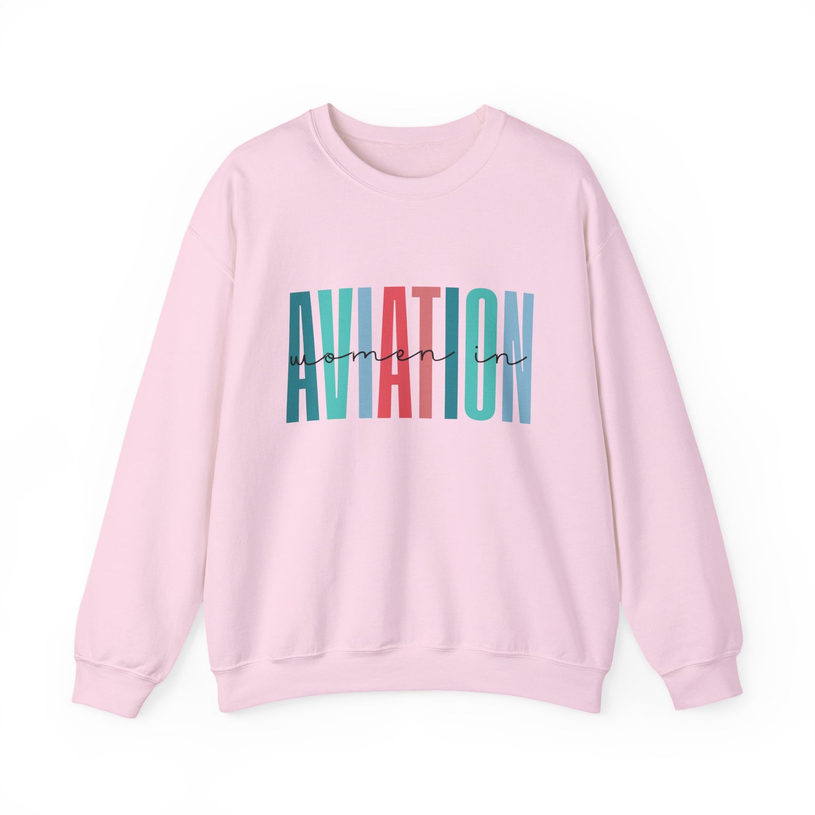 Woman In Aviation Crewneck Sweatshirt - Travel Inspiring Cozy Apparel