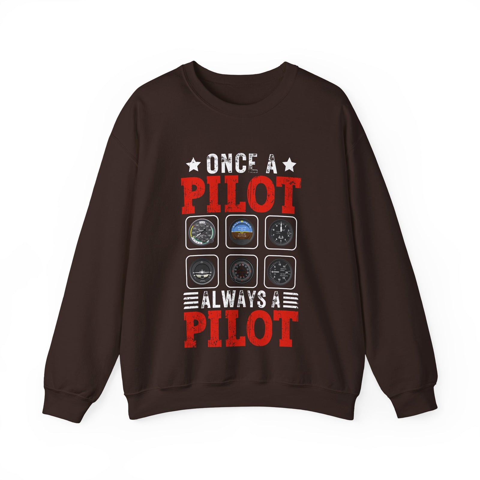 Once A Pilot Always A Pilot - Unisex Crewneck Sweatshirt