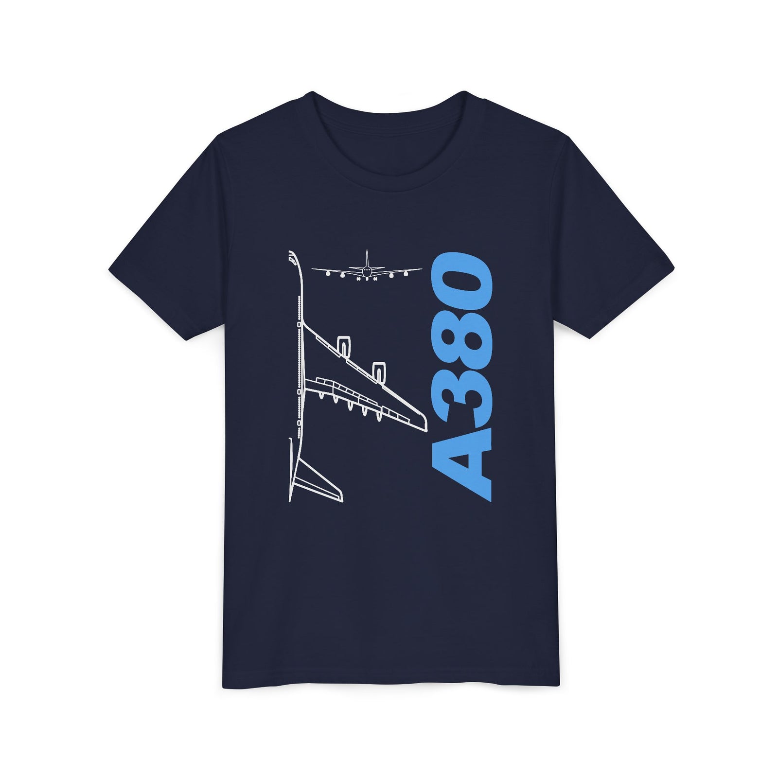 Airbus A380 - Unisex Youth Short Sleeve Tee