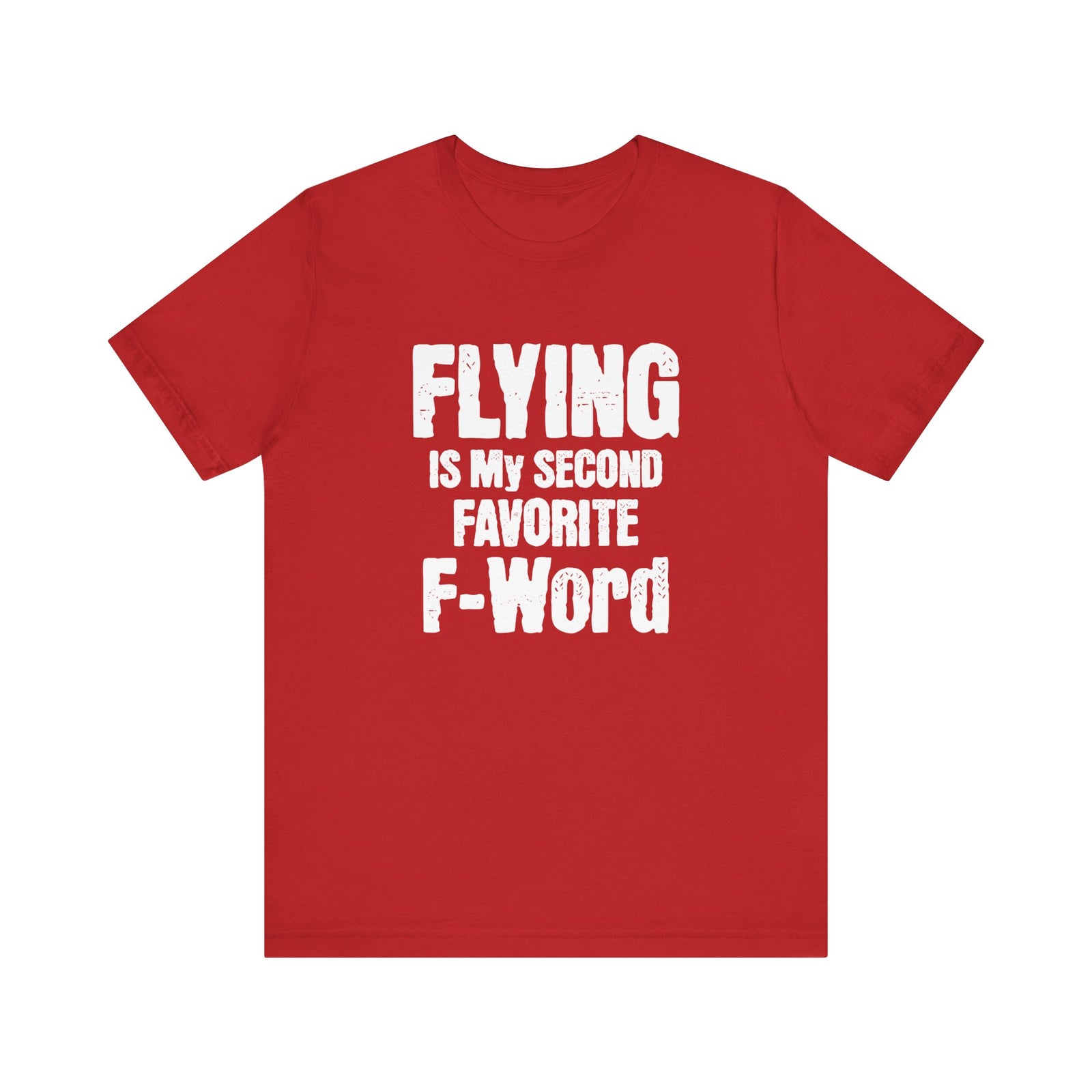 Flying Is My Second Favorite F-Word Unisex Jersey Tee - Perfect for Aviation Enthusiasts