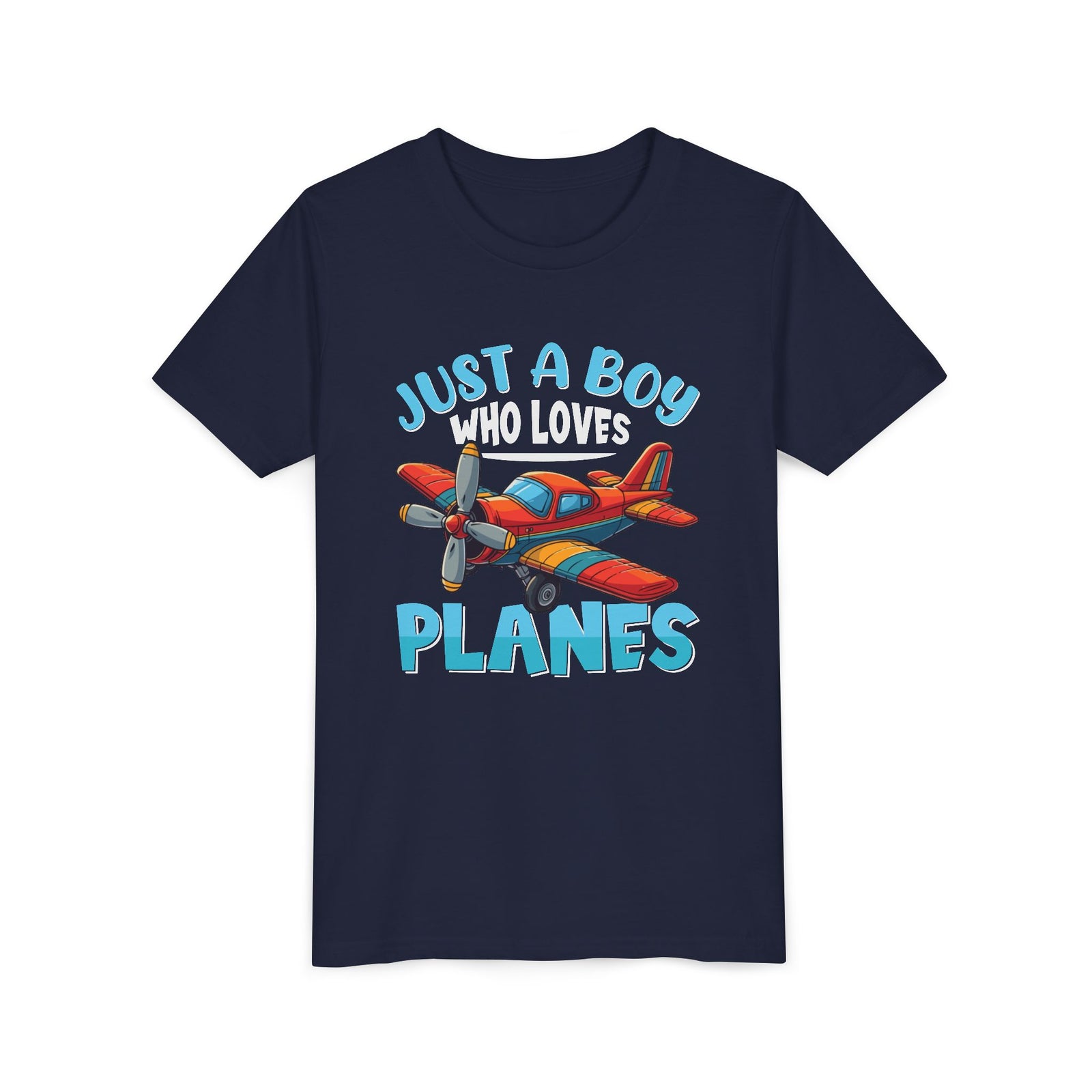 Just A Boy Who Loves Planes - Unisex Youth Short Sleeve Tee