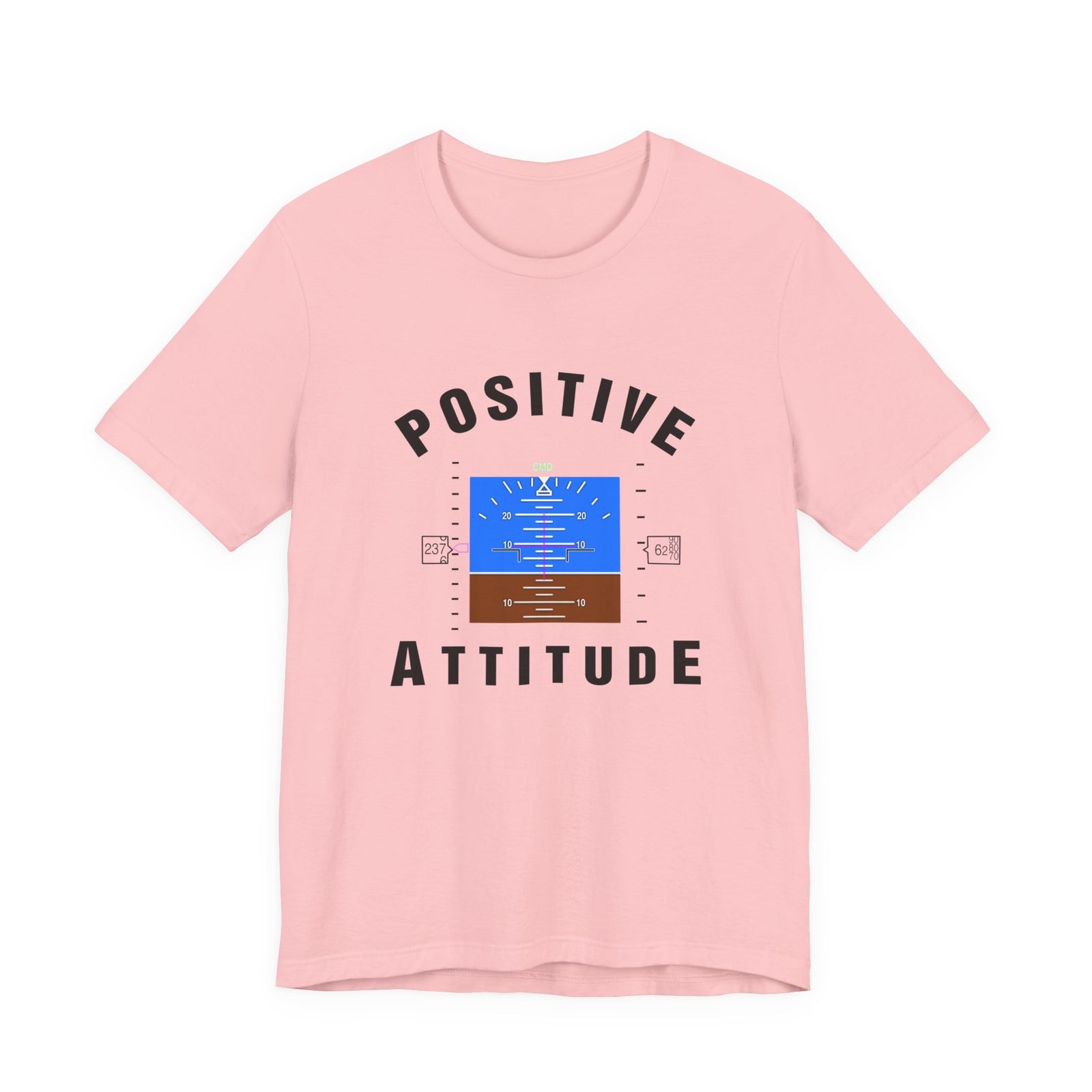 Positive Attitude Unisex Jersey Tee - Perfect for Aviation Enthusiasts