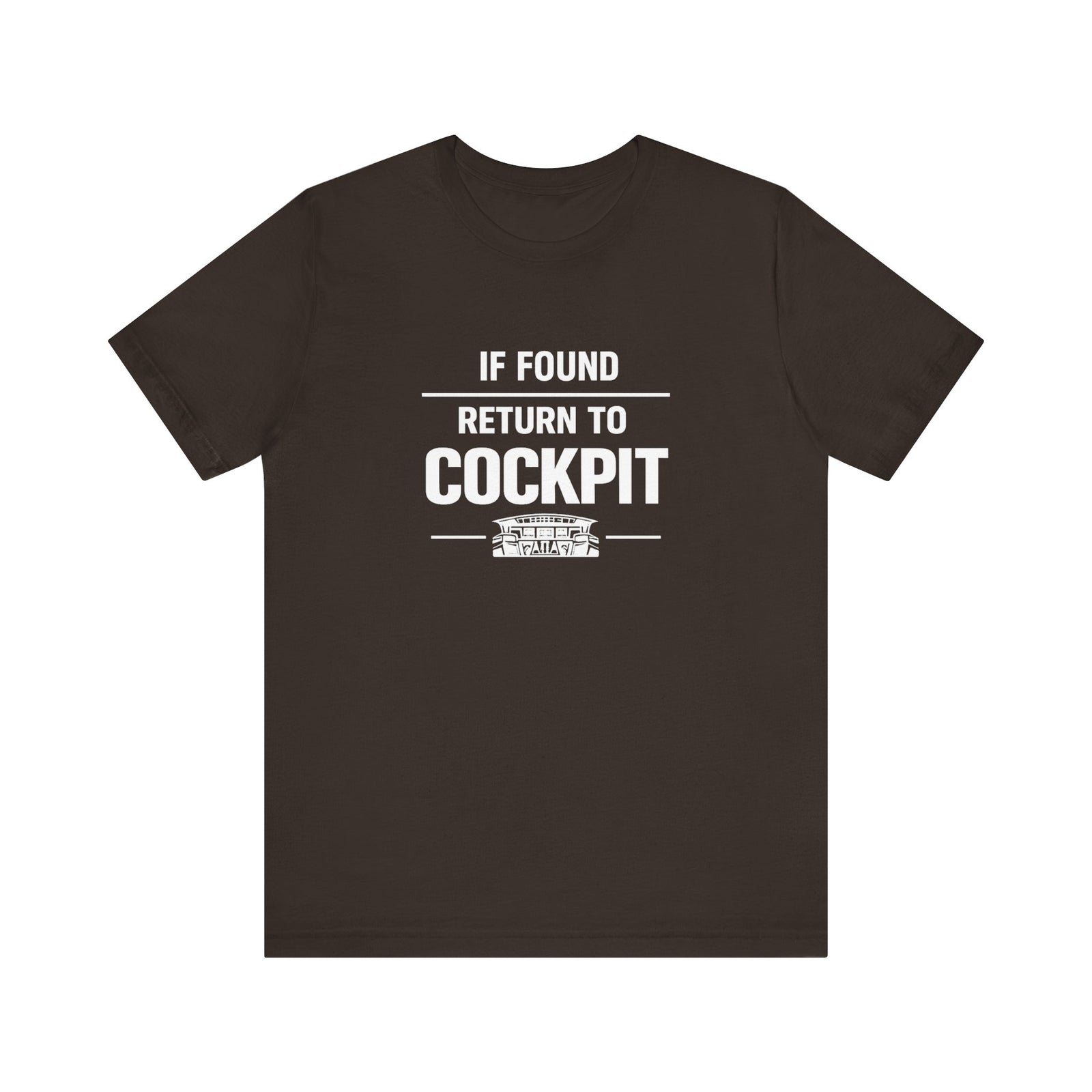 If Found Return to the Cockpit - Unisex Jersey Tee