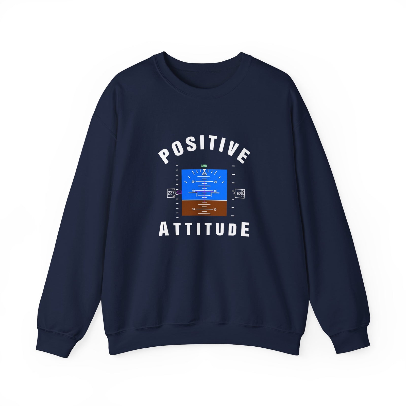 Positive Attitude Crewneck Sweatshirt - Travel Inspiring Cozy Apparel