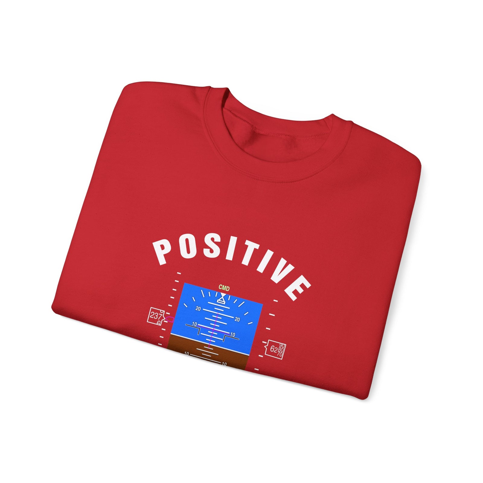 Positive Attitude Crewneck Sweatshirt - Travel Inspiring Cozy Apparel