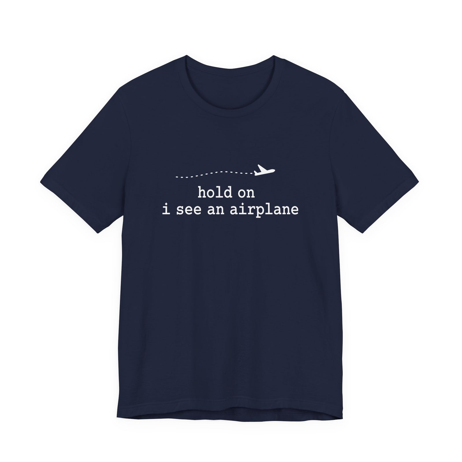 I See An Airplane Unisex Jersey Tee - Perfect for Aviation Enthusiasts