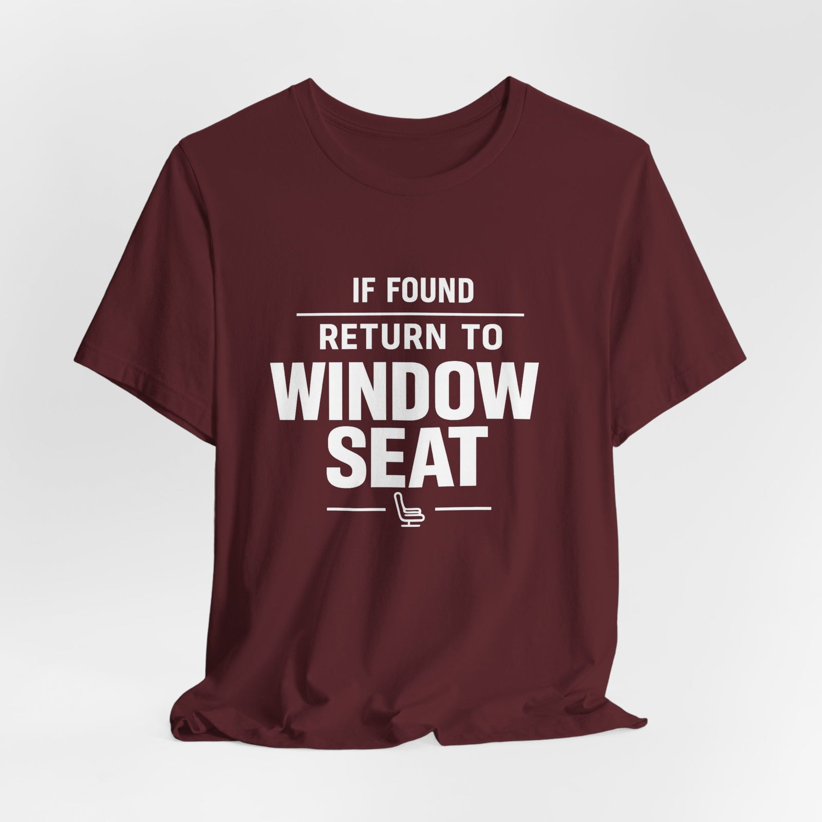If Found Return to Window Seat - Unisex Jersey Tee