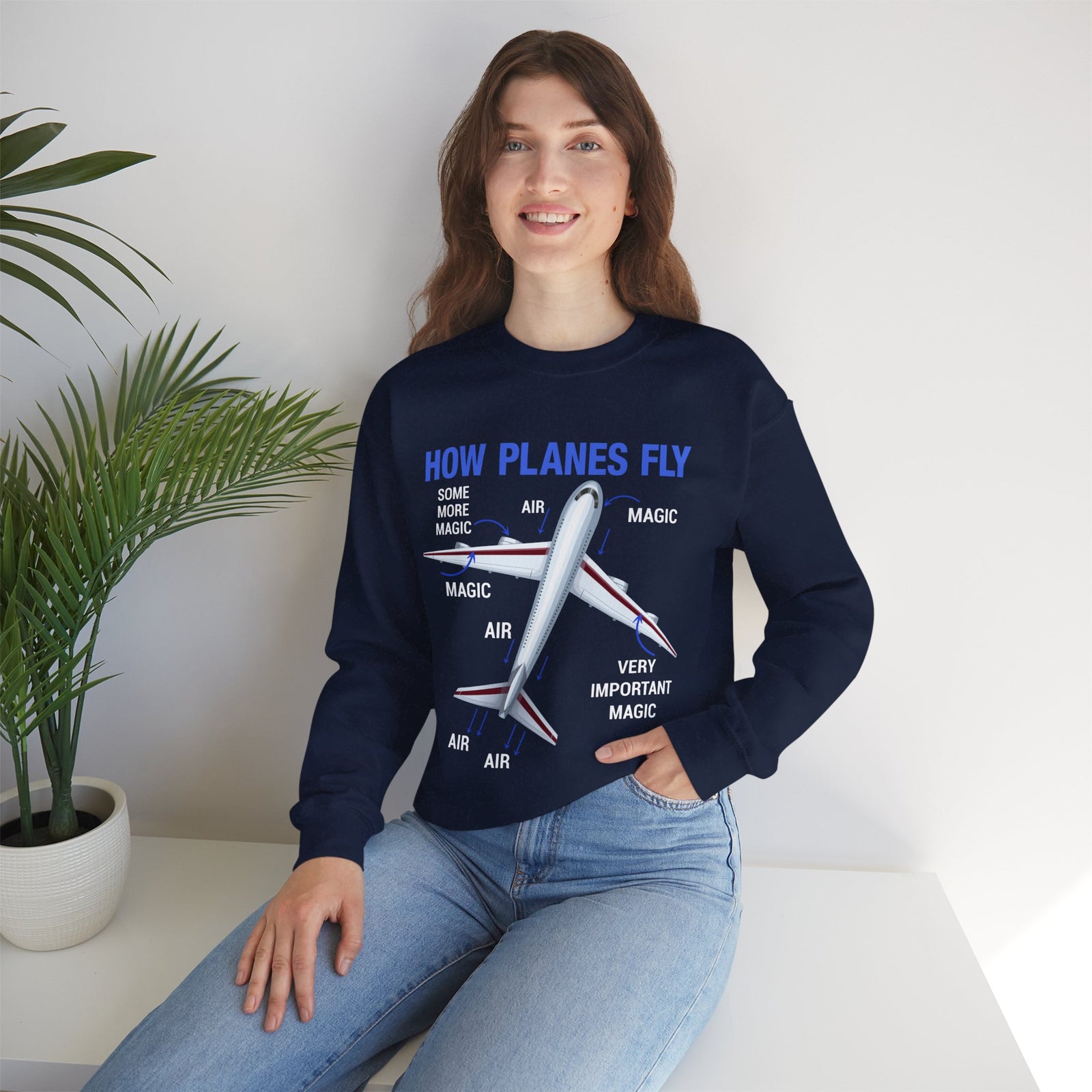 How Planes Fly - Crewneck Sweatshirt