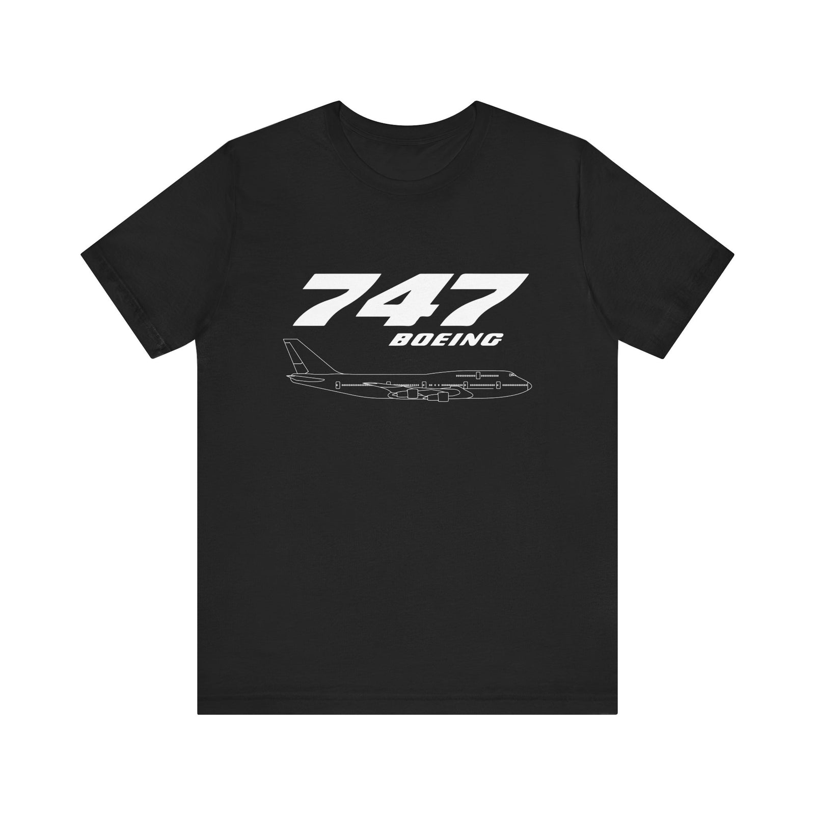 747 Unisex Jersey Tee - Perfect for Aviation Enthusiasts