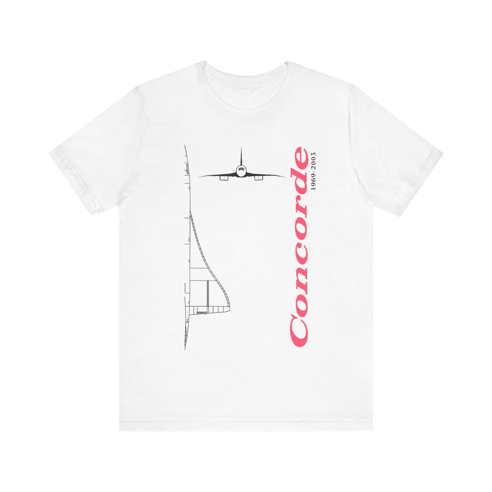 Concorde 1969-2003 Unisex Jersey Tee - Perfect for Aviation Enthusiasts