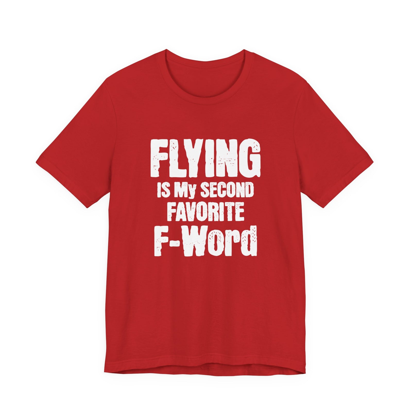 Flying Is My Second Favorite F-Word Unisex Jersey Tee - Perfect for Aviation Enthusiasts
