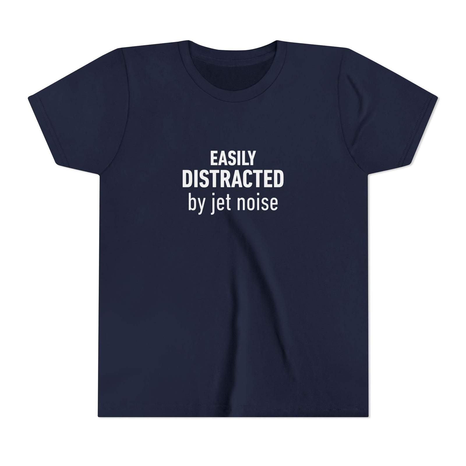 Easily Distracted by Jet Noise - Unisex Youth Short Sleeve Tee