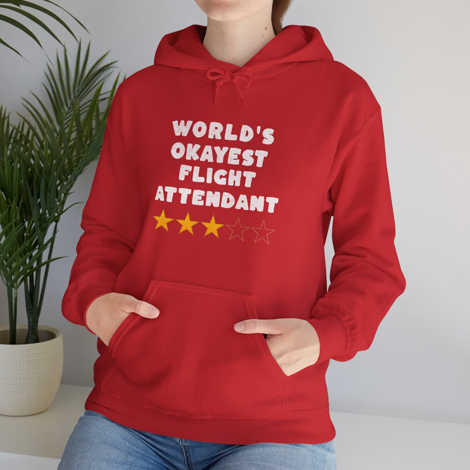 Worlds Okayest Flight Attendant - Pullover Hoodie
