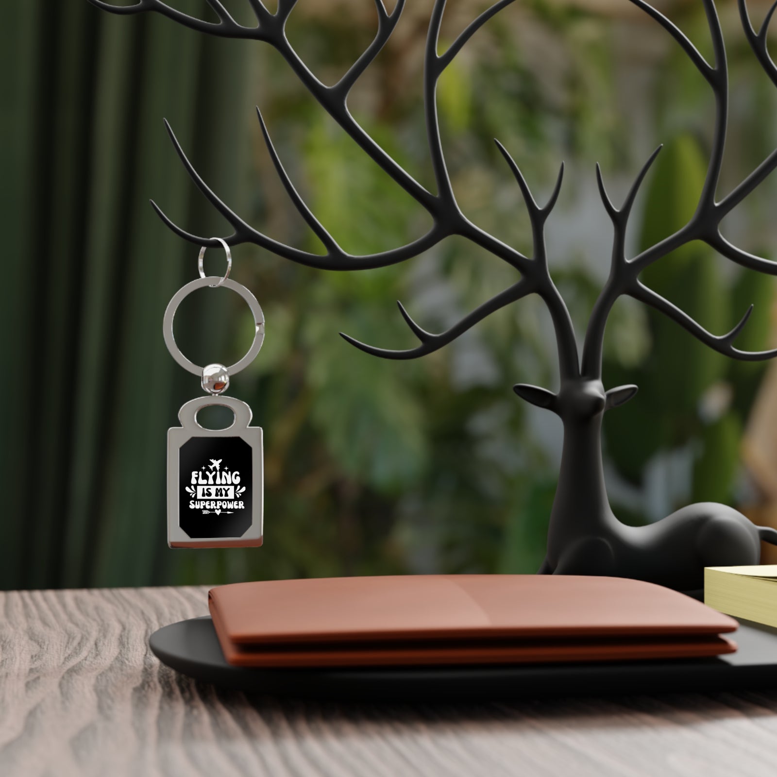 Flying Is My Super Power - Rectangle Keyring