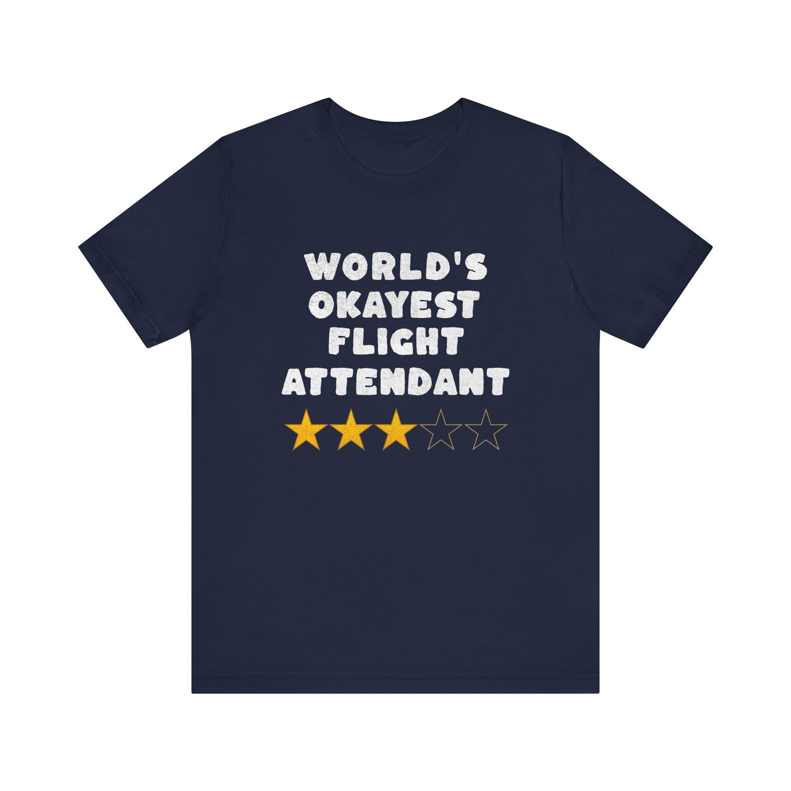 Worlds Okayest Flight Attendant Unisex Jersey Tee - Perfect for Aviation Enthusiasts