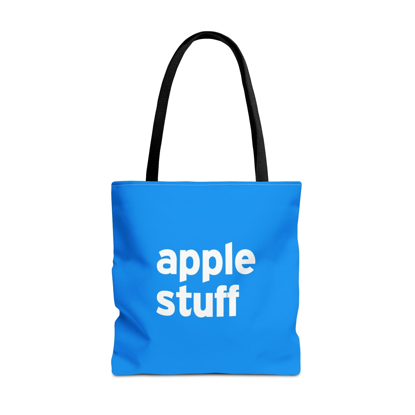 Apple Stuff Tote Bag — Printed Green Travel Tote