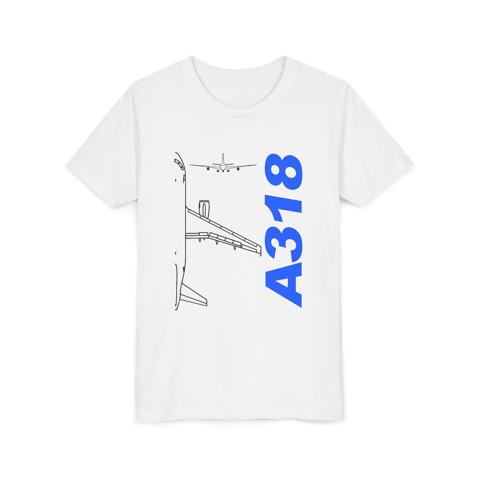 Airbus A318 - Unisex Youth Short Sleeve Tee