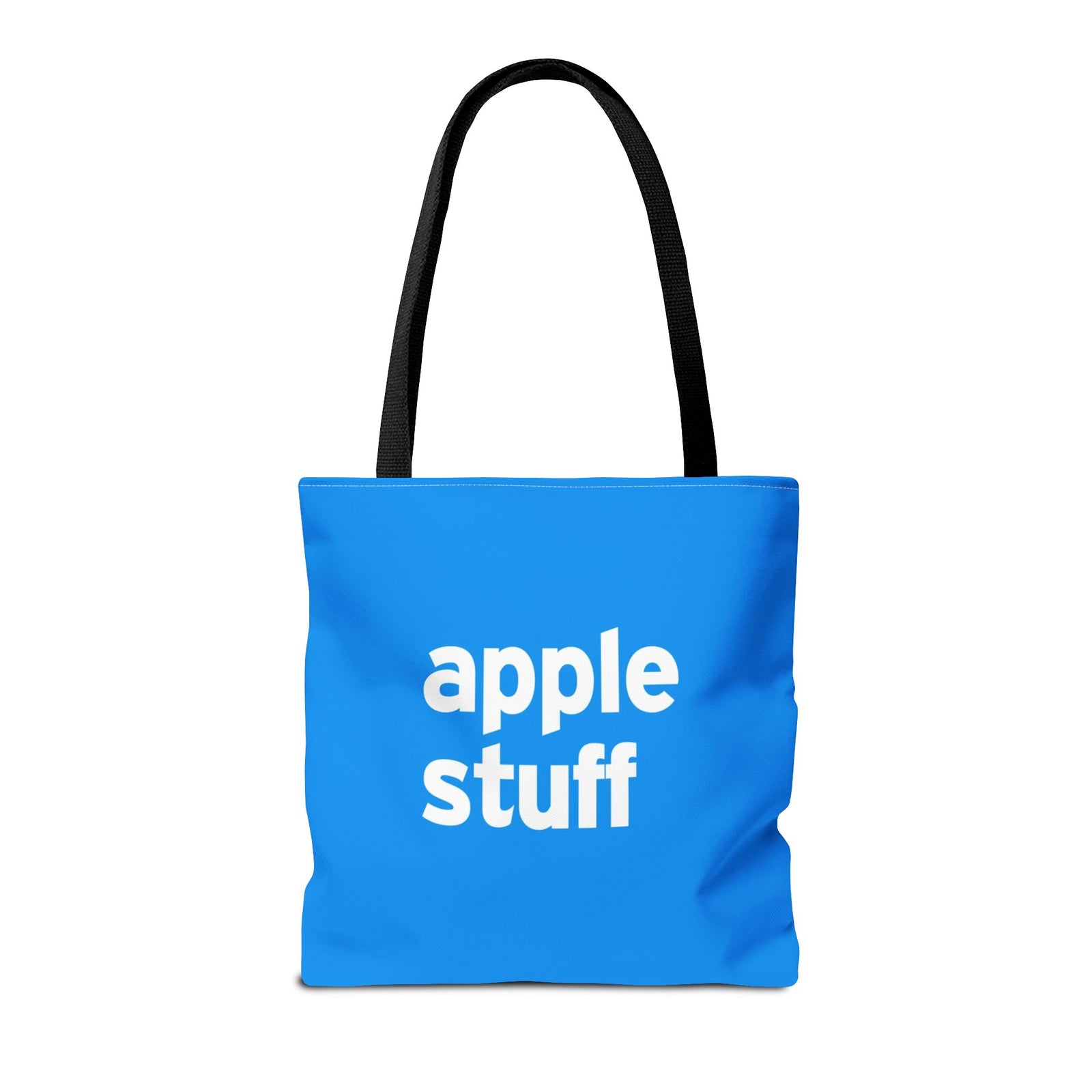 Apple Stuff Tote Bag — Printed Green Travel Tote