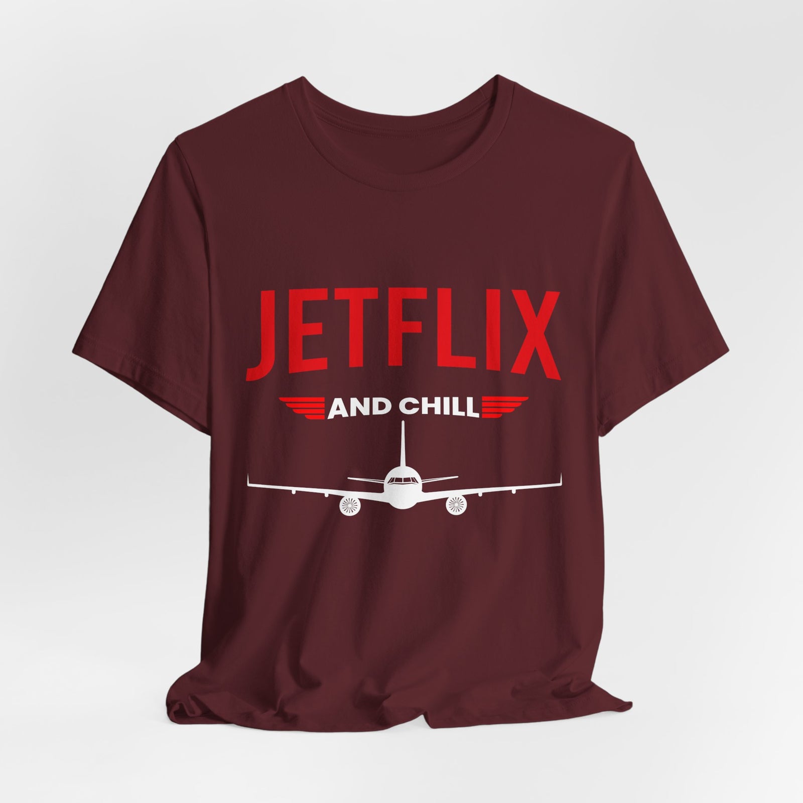 Jetflix And Chill - Unisex Jersey Tee