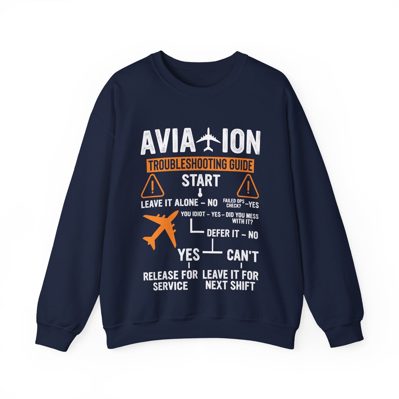Aviation Troubleshooting Guide - Crewneck Sweatshirt