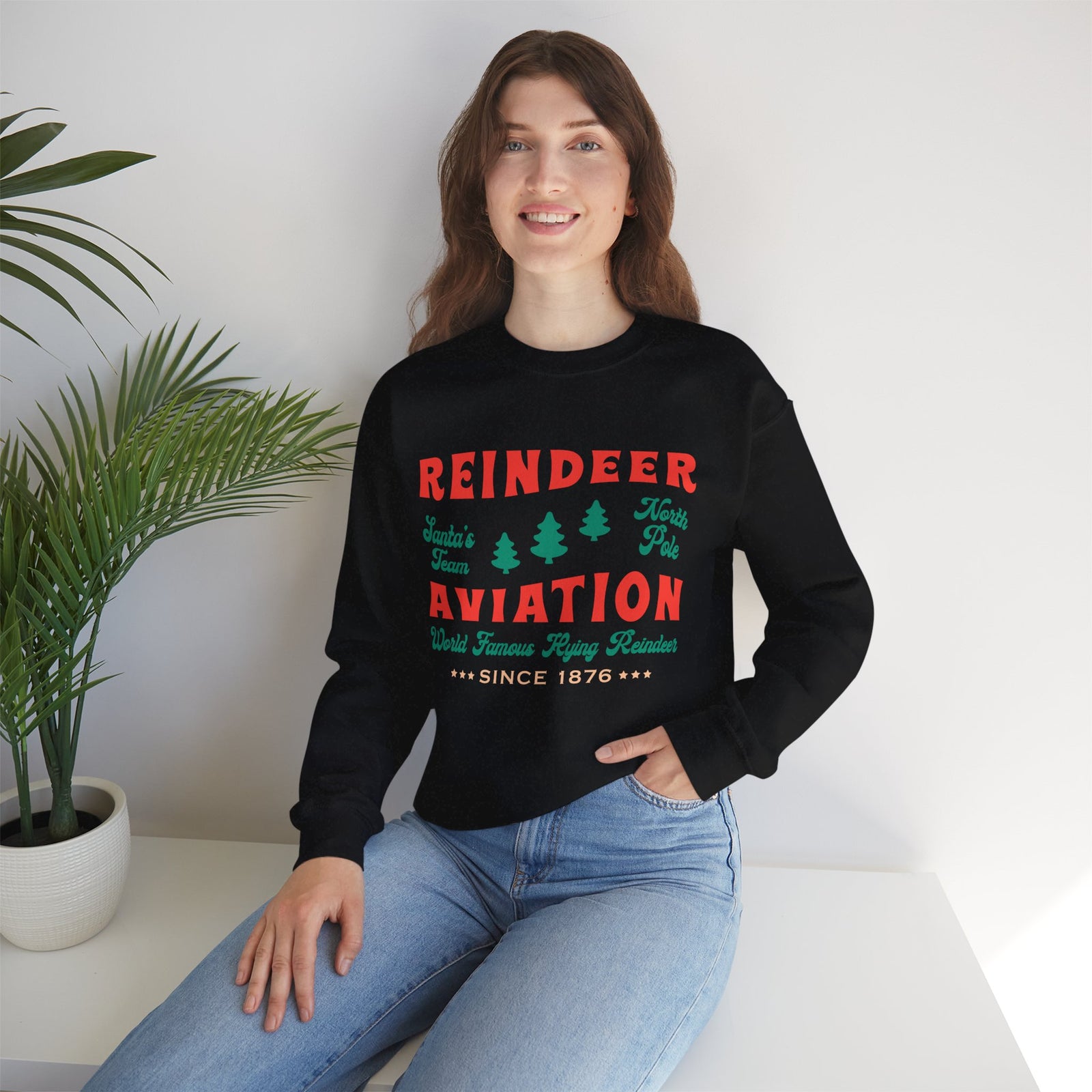 Reindeer Aviation - Unisex Crewneck Sweatshirt