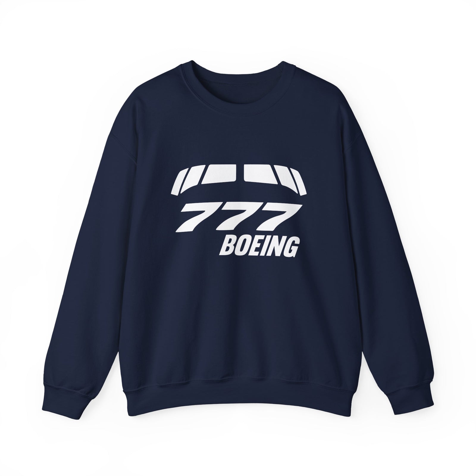 Boeing 777 Windshield Crewneck Sweatshirt - Travel Inspiring Cozy Apparel