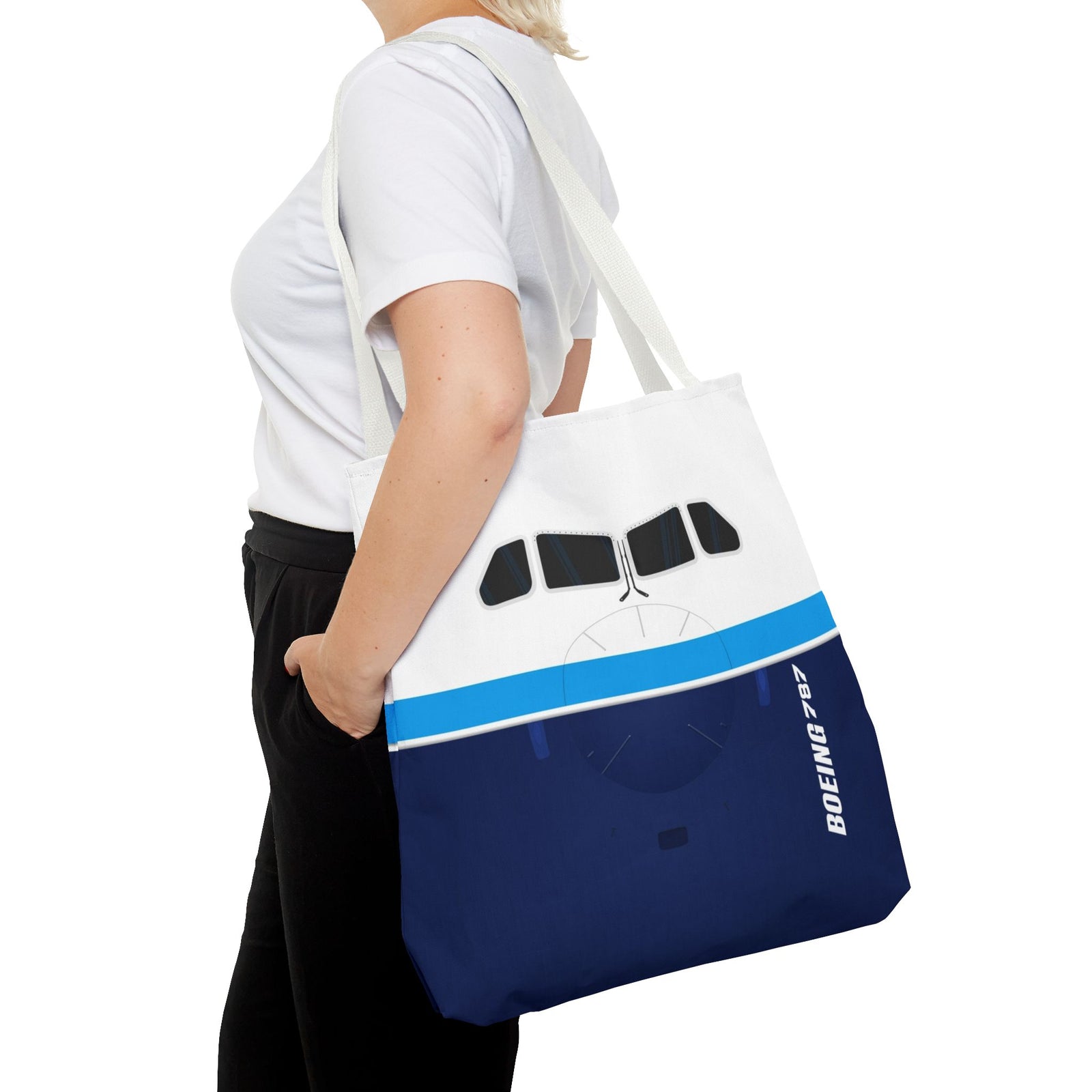 787 Tote Bag — Printed Green Travel Tote