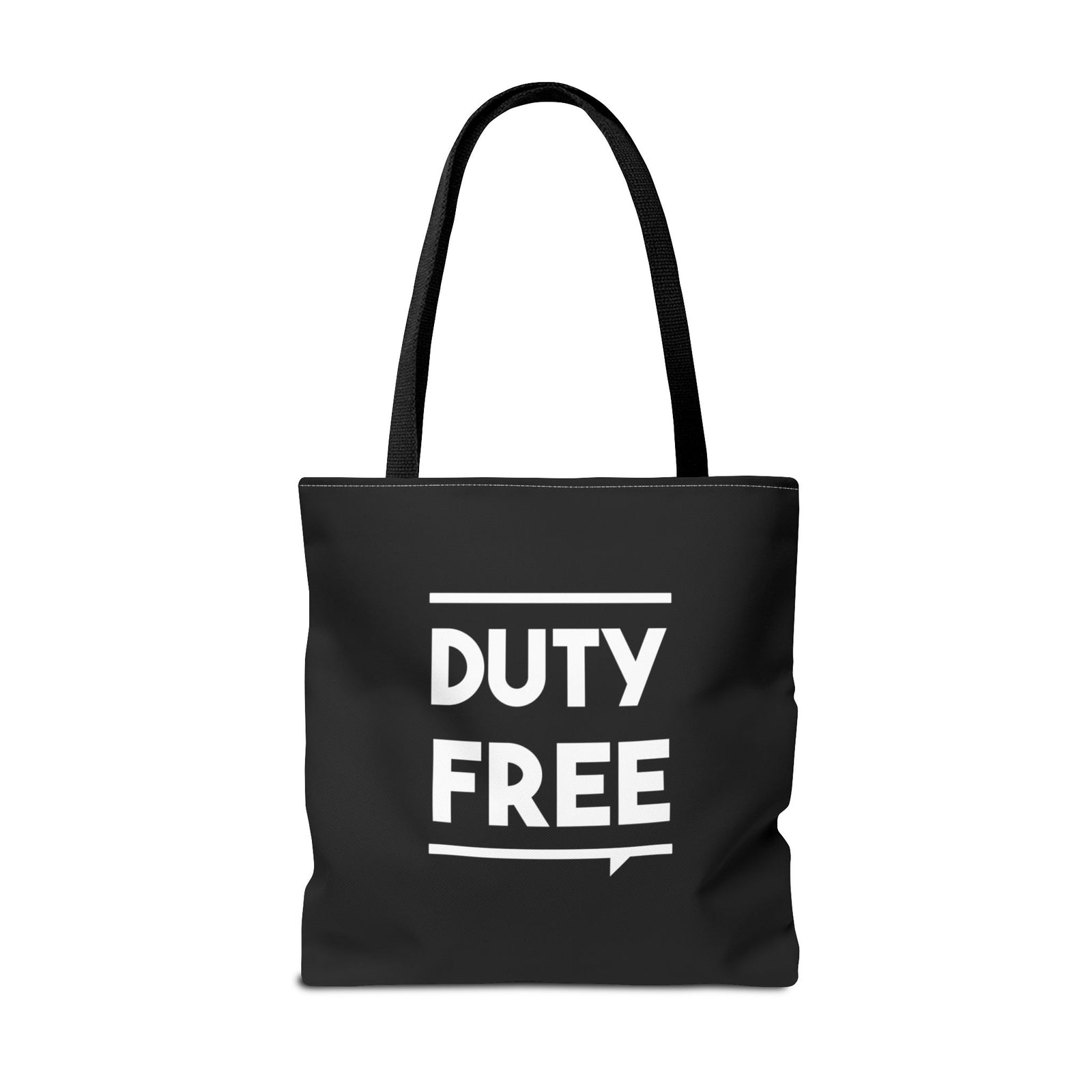 Duty Free Tote Bag — Printed Green Travel Tote