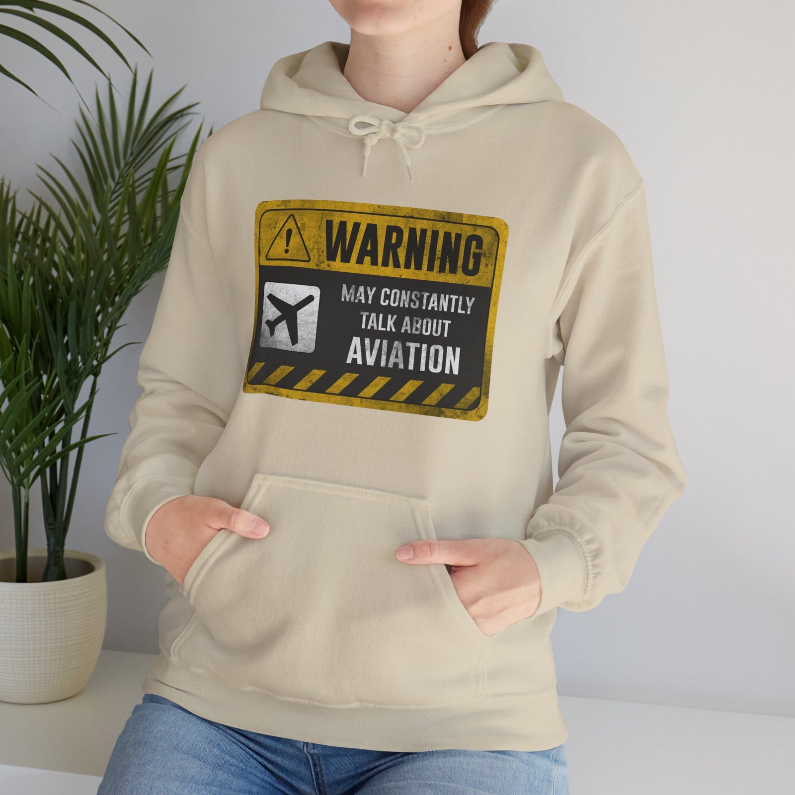 Warning May Constantly Talk About Aviation - Pullover Hoodie