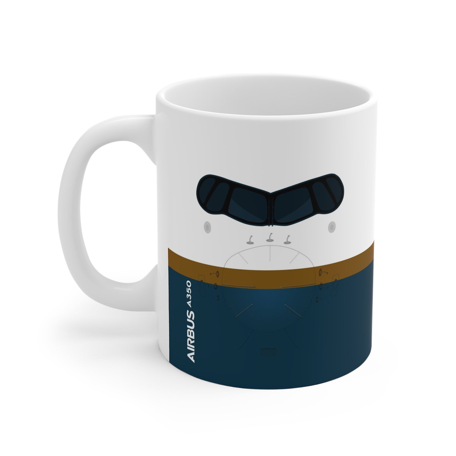 A350 - 11oz Ceramic Coffee Cup for Aviation Enthusiasts