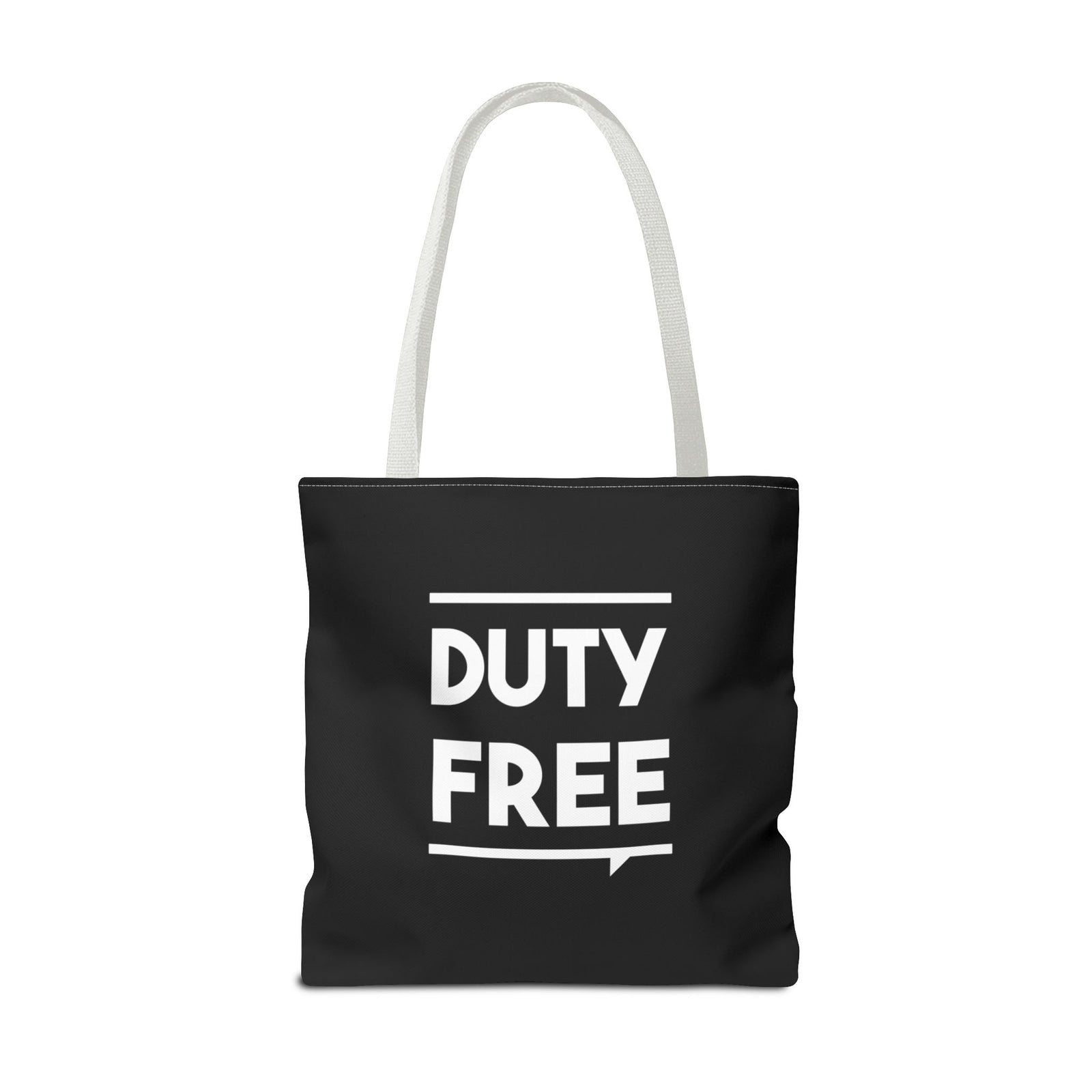 Duty Free Tote Bag — Printed Green Travel Tote