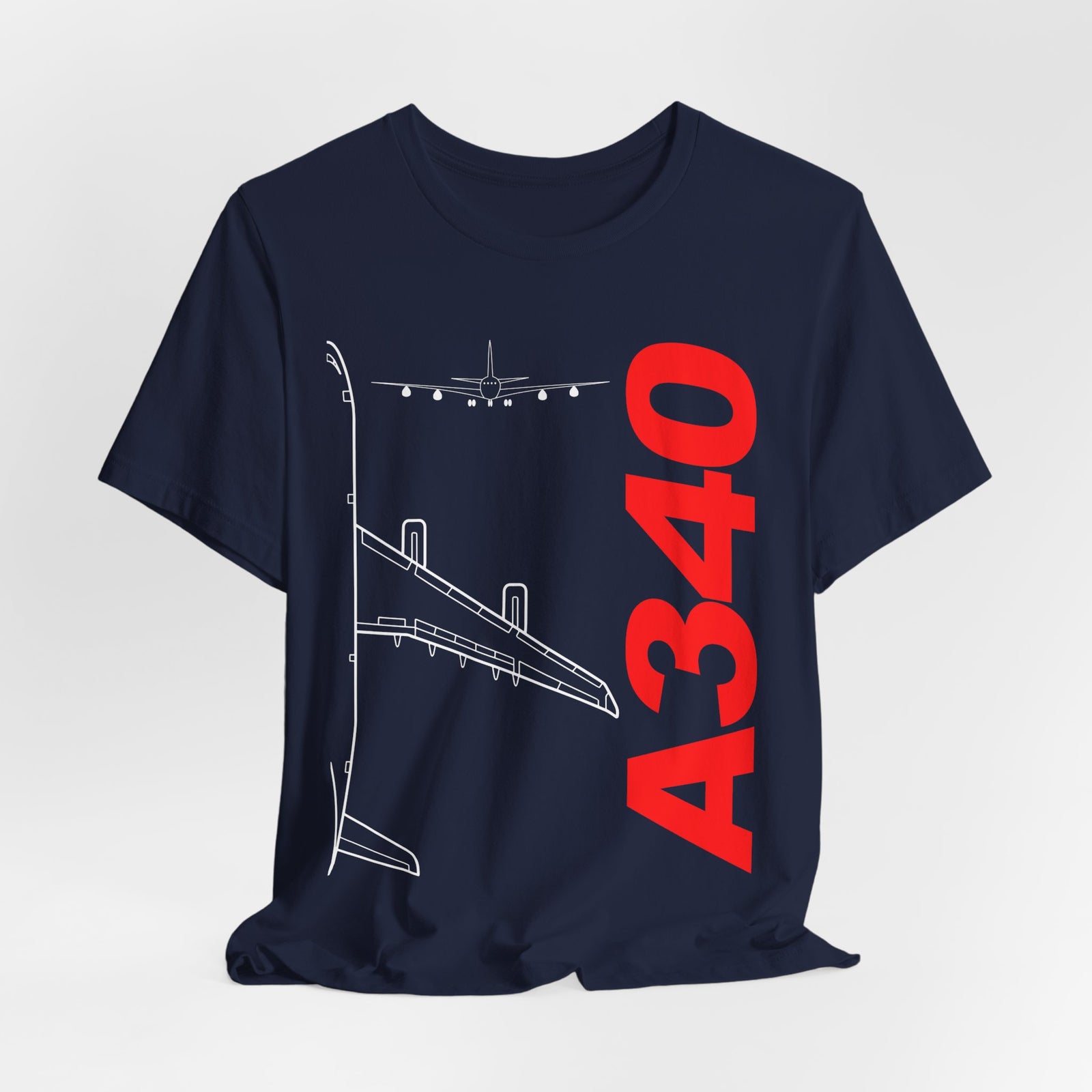 Airbus A340 Unisex Jersey Tee - Perfect for Aviation Enthusiasts