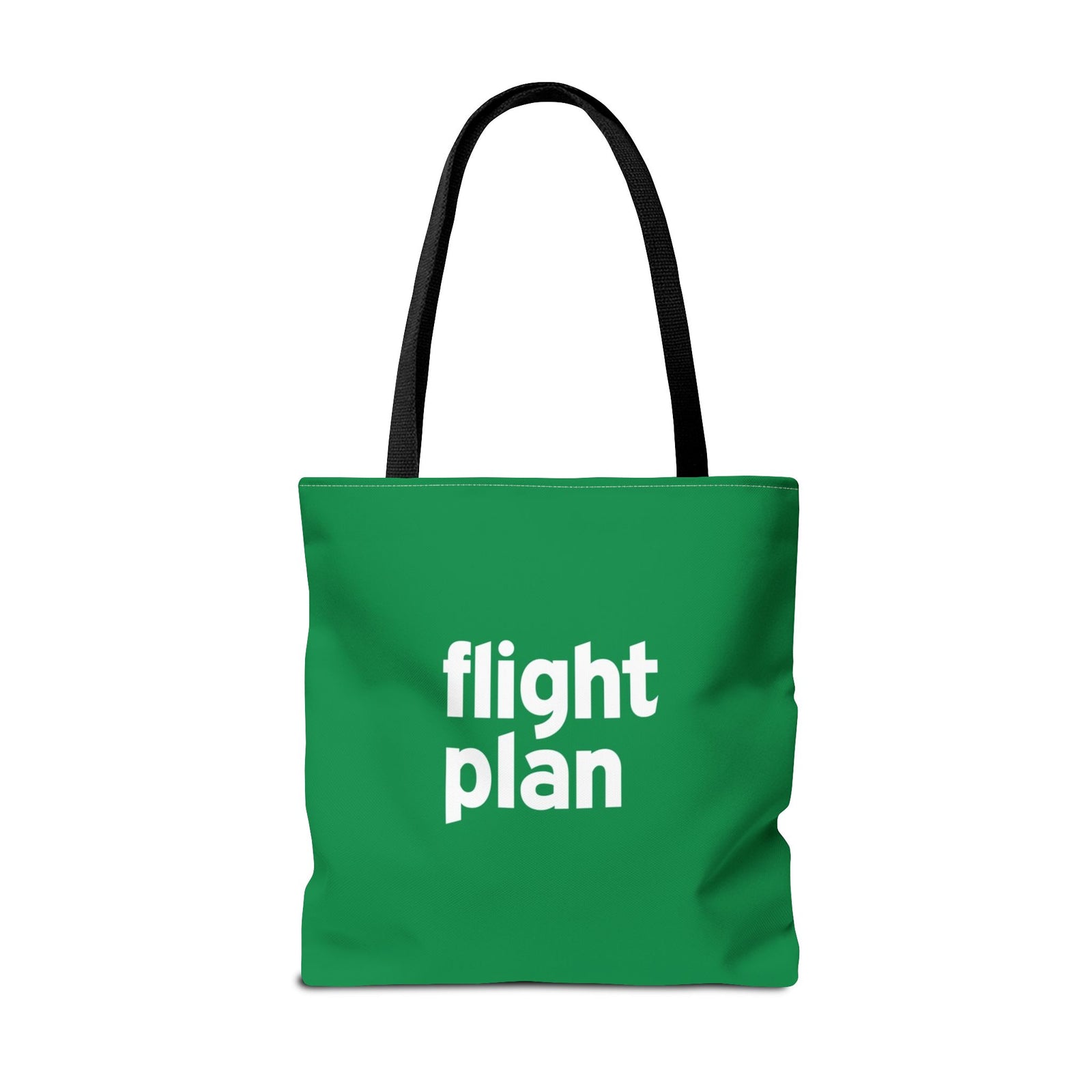 Flight Plan Tote Bag — Printed Green Travel Tote