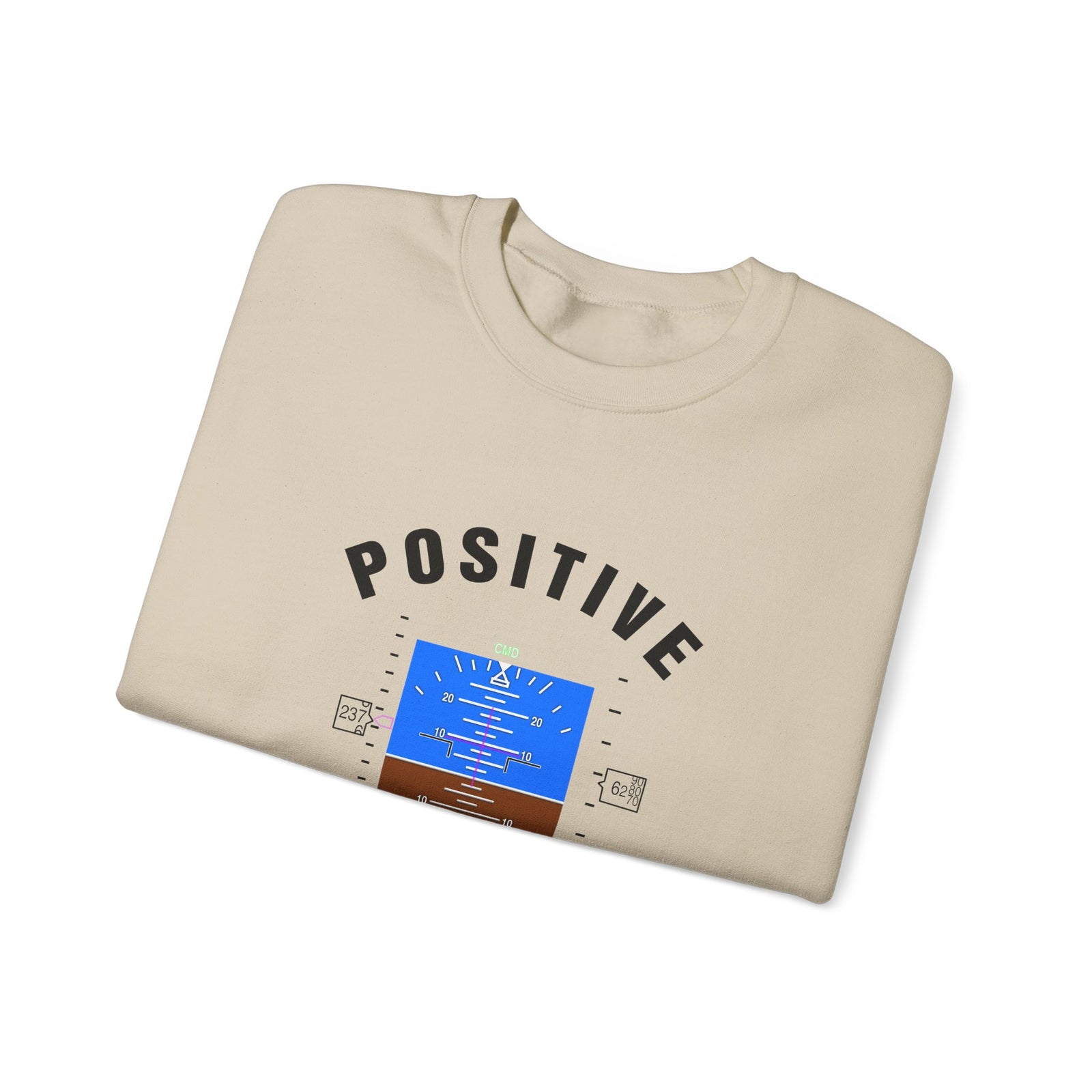 Positive Attitude Crewneck Sweatshirt - Travel Inspiring Cozy Apparel