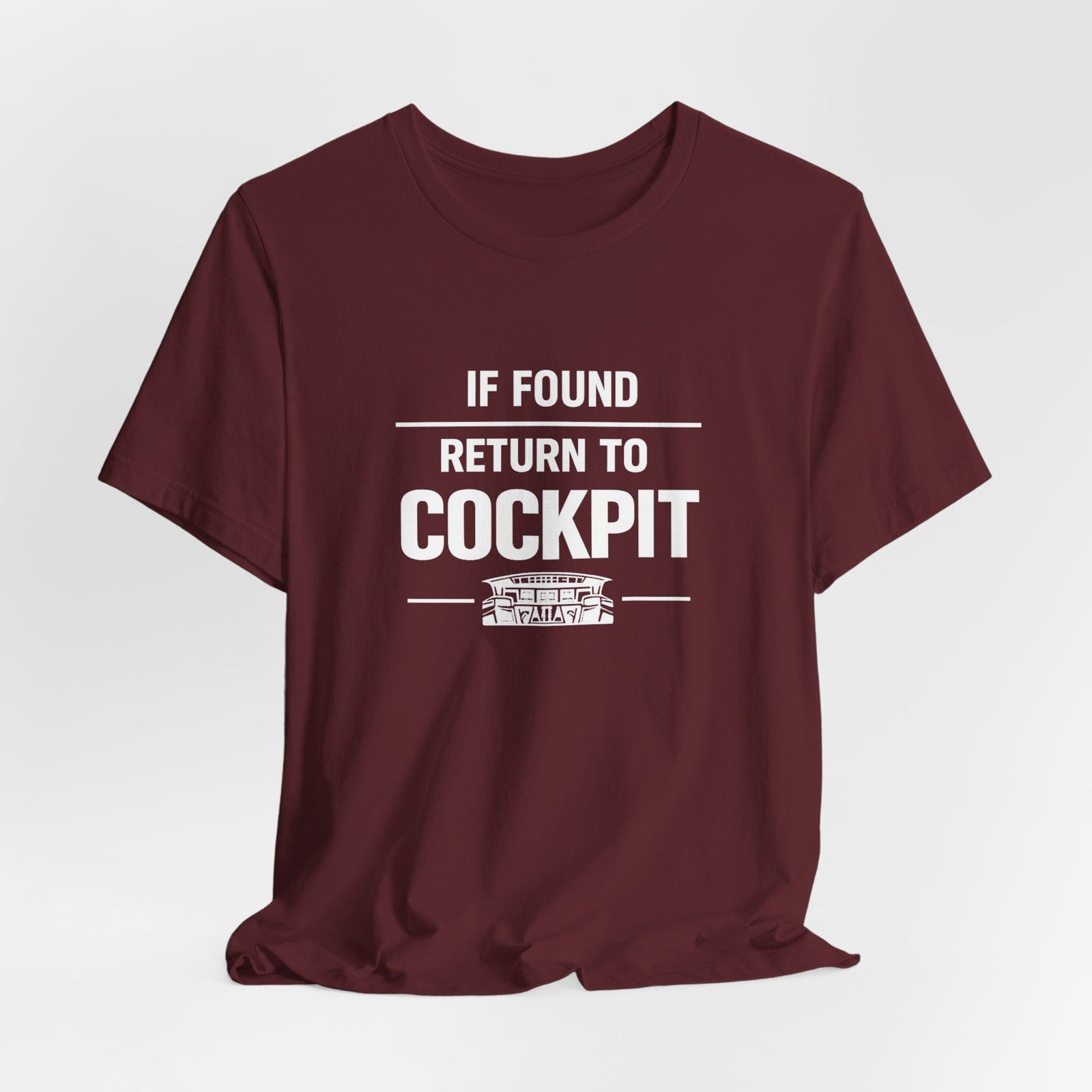 If Found Return to the Cockpit - Unisex Jersey Tee