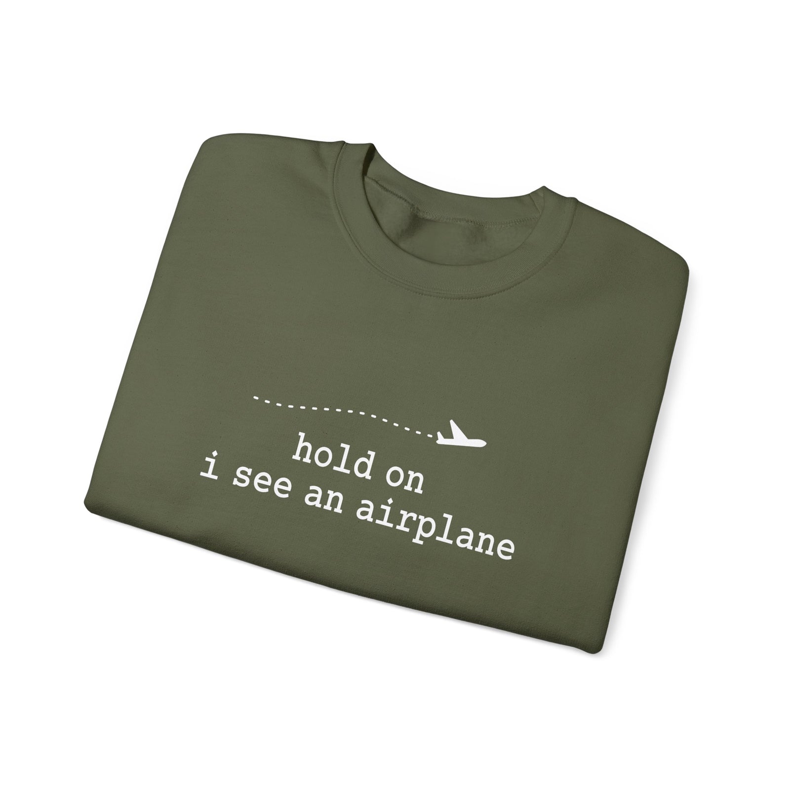 I See An Airplane Crewneck Sweatshirt - Travel Inspiring Cozy Apparel