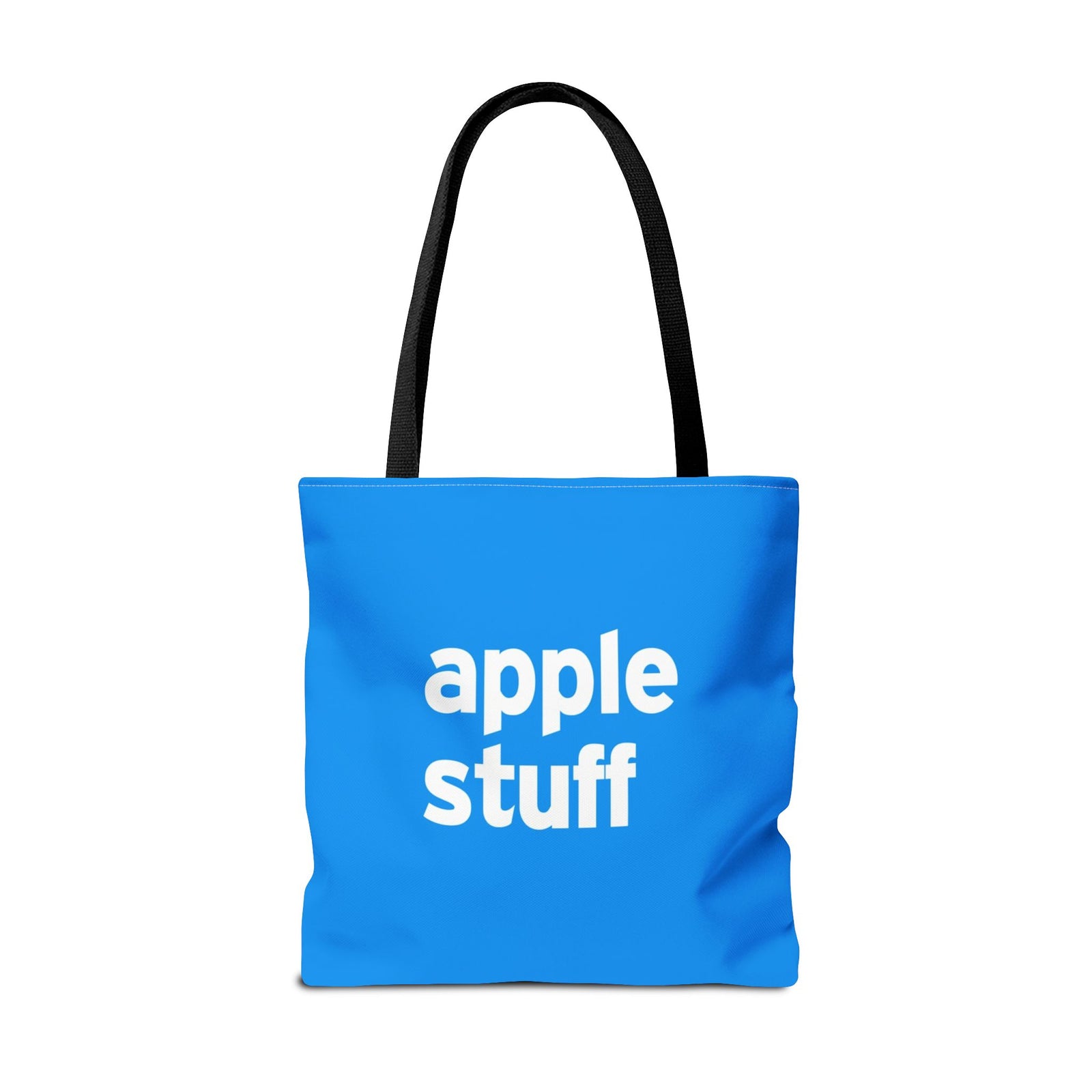 Apple Stuff Tote Bag — Printed Green Travel Tote