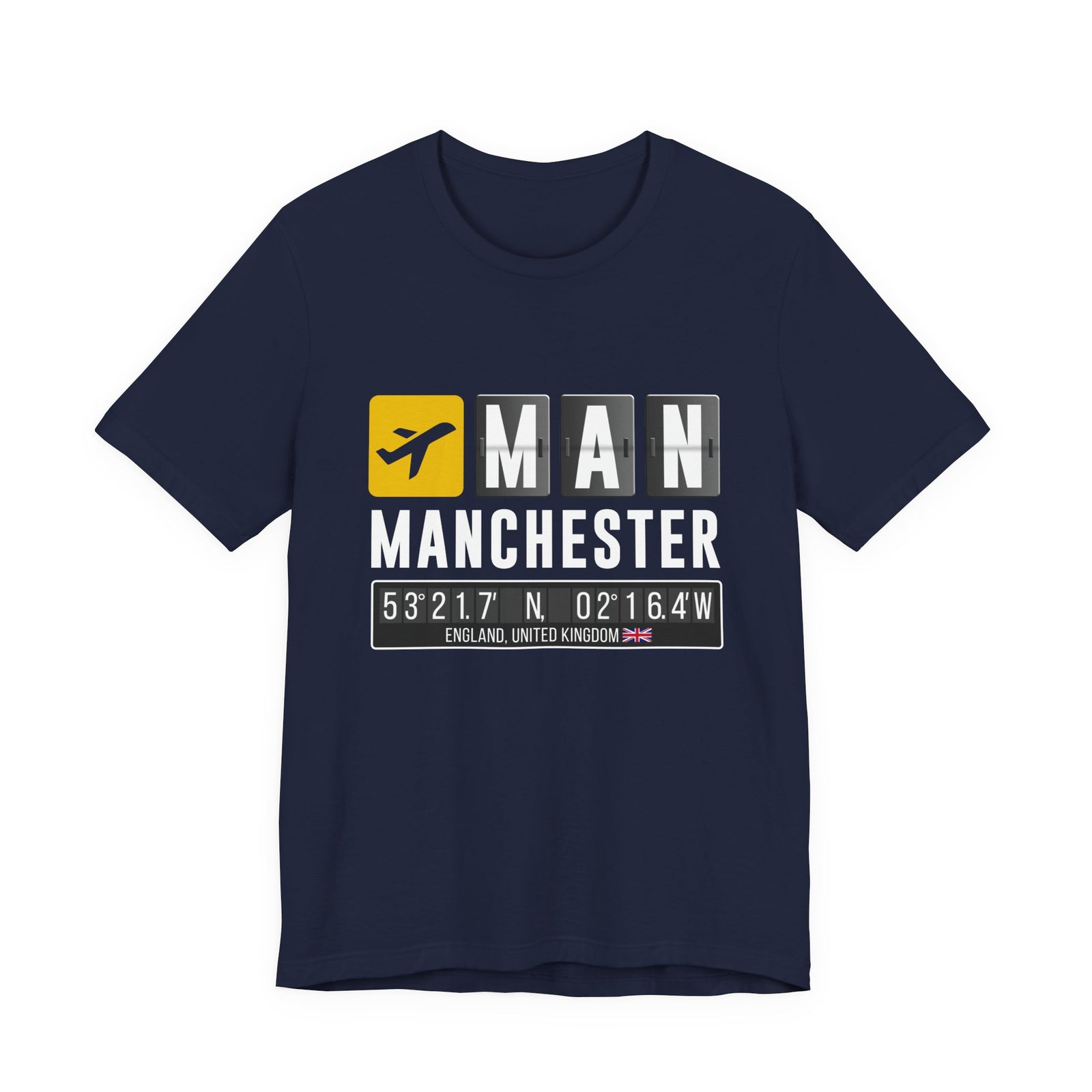 MAN Manchester Airport UK - Unisex Jersey Tee