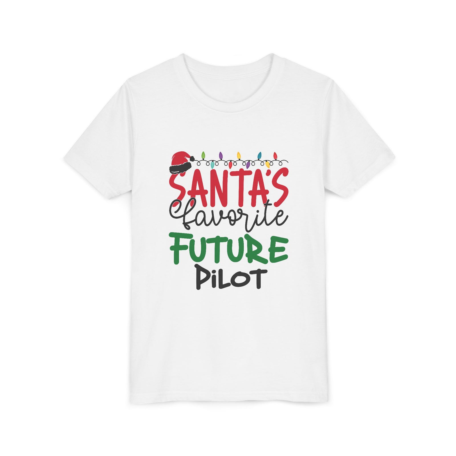 Santa’s favourite future pilot - Unisex Youth Short Sleeve Tee