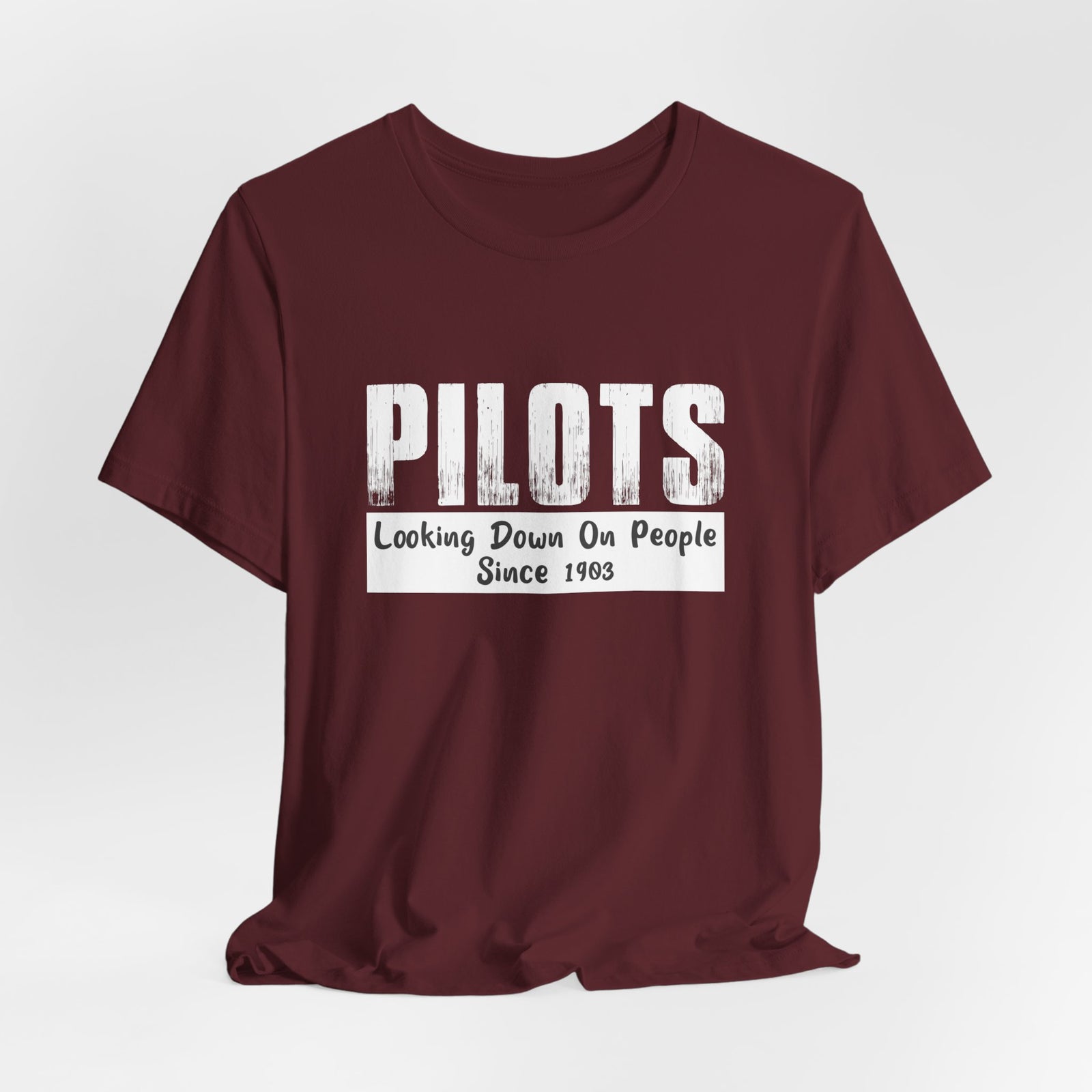 Pilots Looking Down On People Unisex Jersey Tee - Perfect for Aviation Enthusiasts