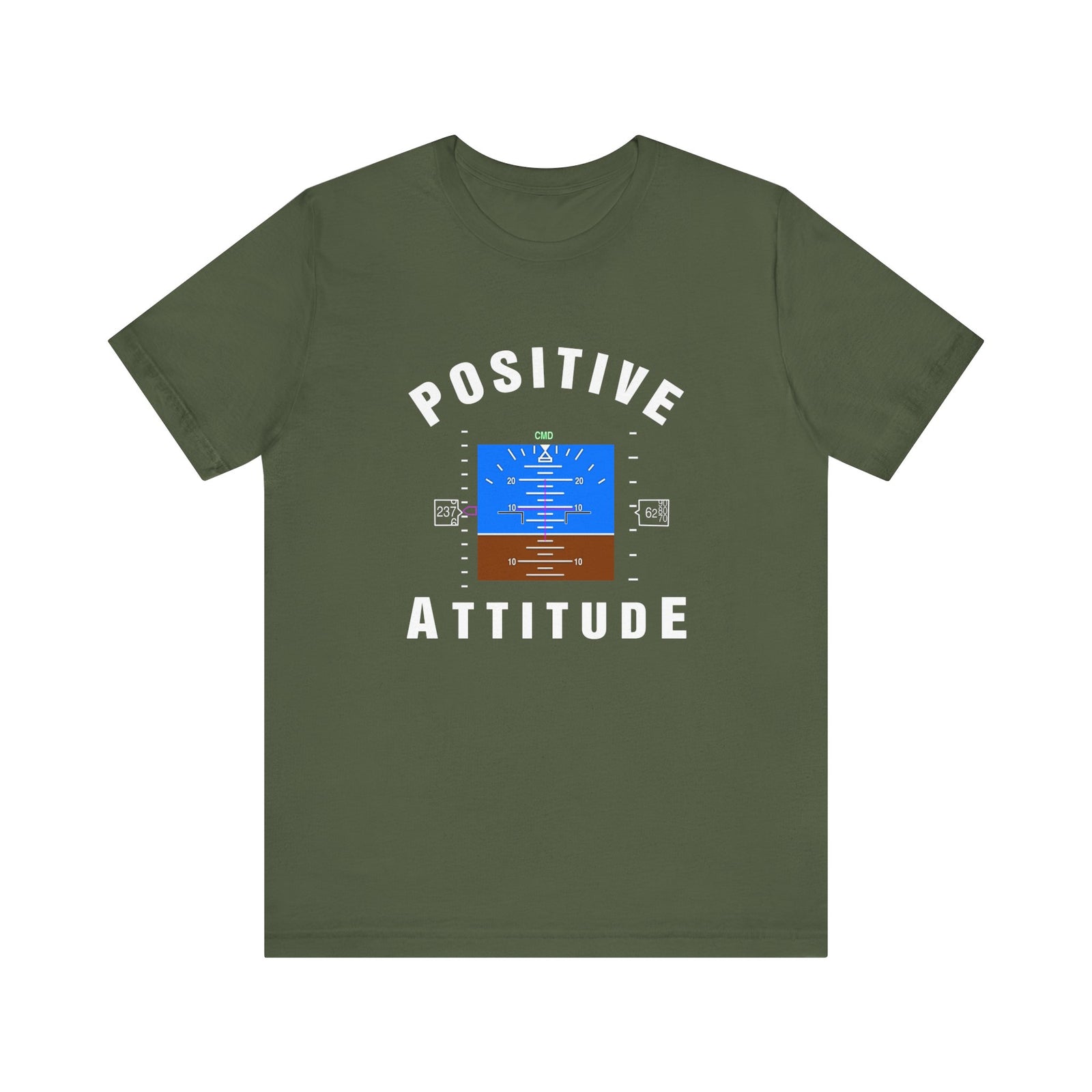 Positive Attitude Unisex Jersey Tee - Perfect for Aviation Enthusiasts