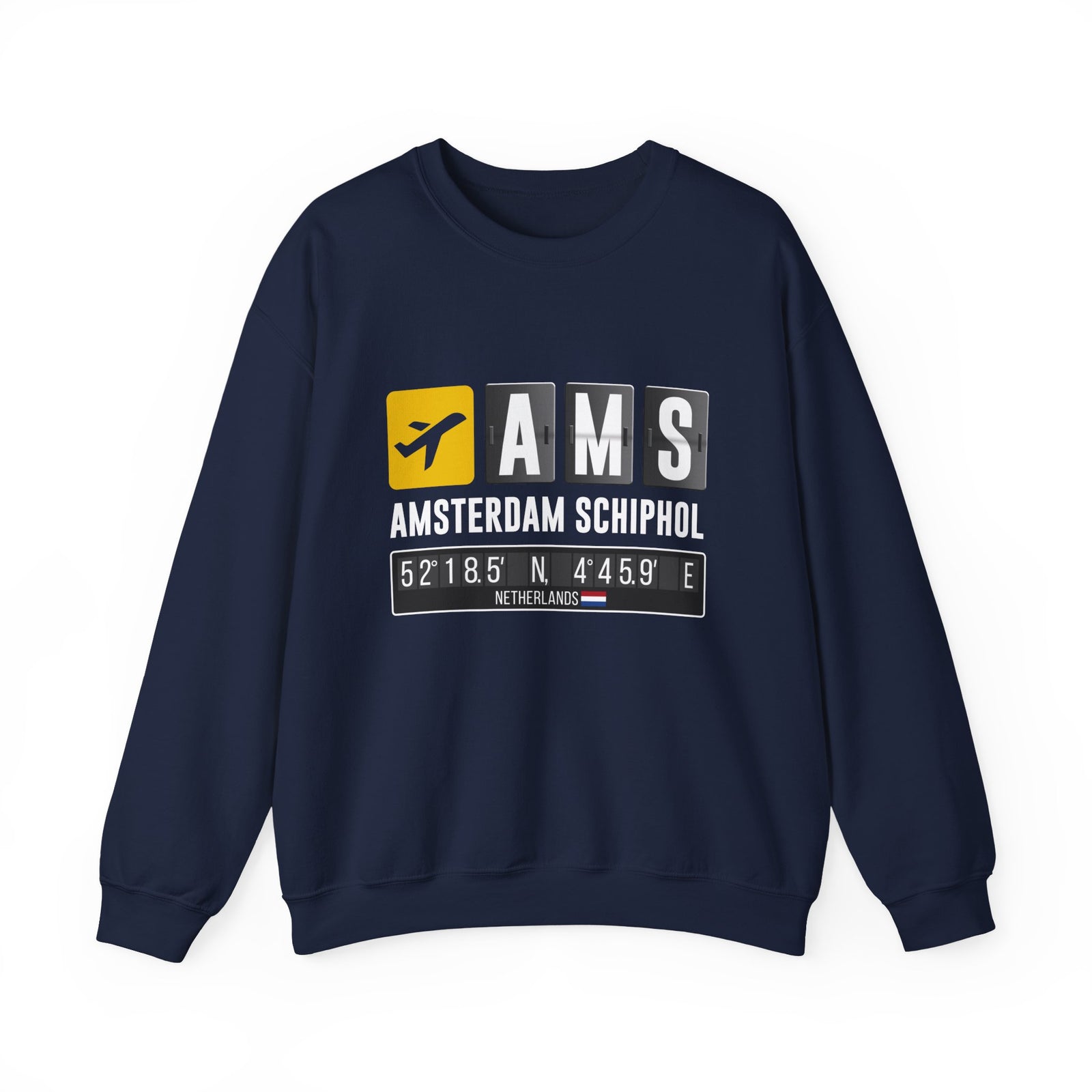 AMS Amsterdam Airport Schiphol - Crewneck Sweatshirt