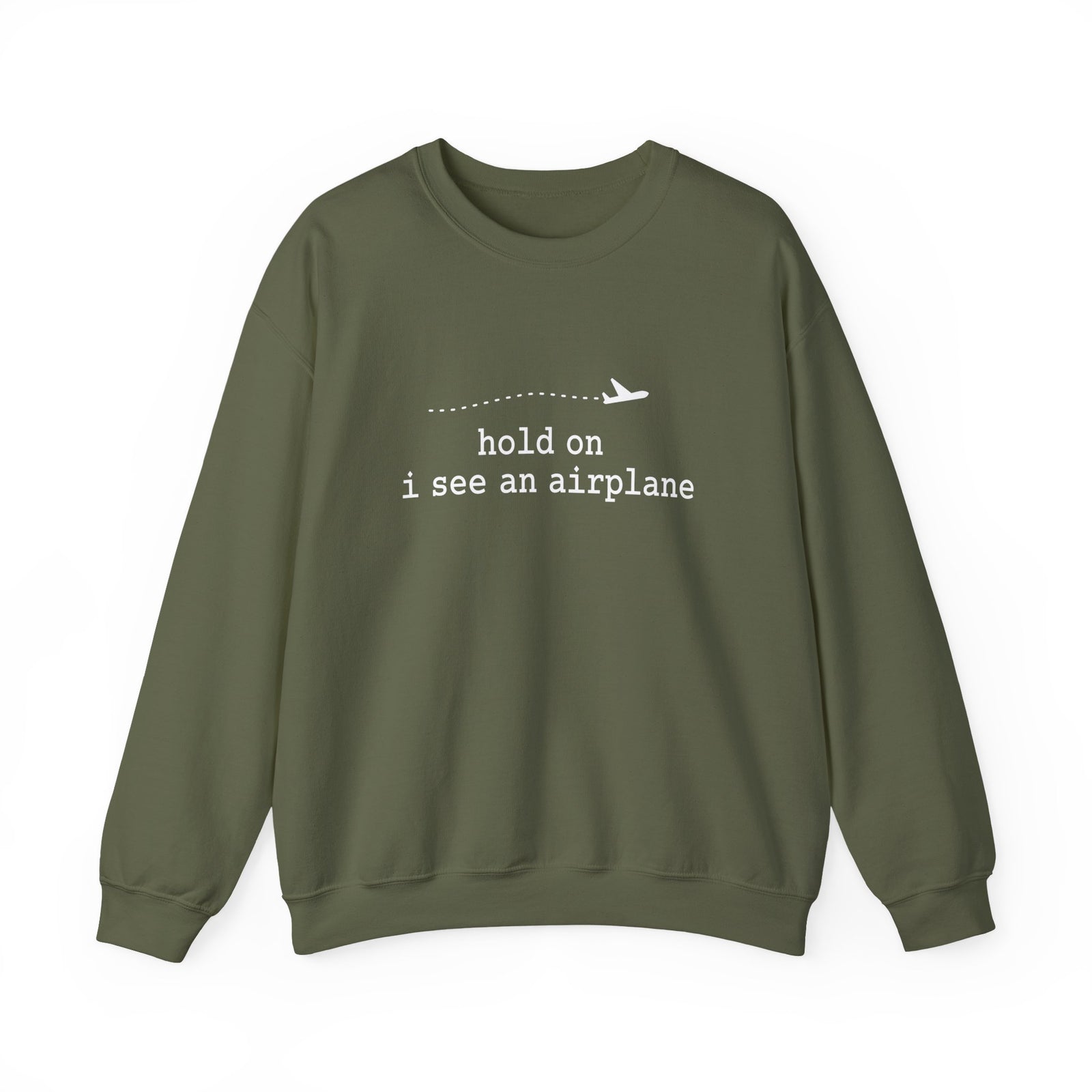 I See An Airplane Crewneck Sweatshirt - Travel Inspiring Cozy Apparel