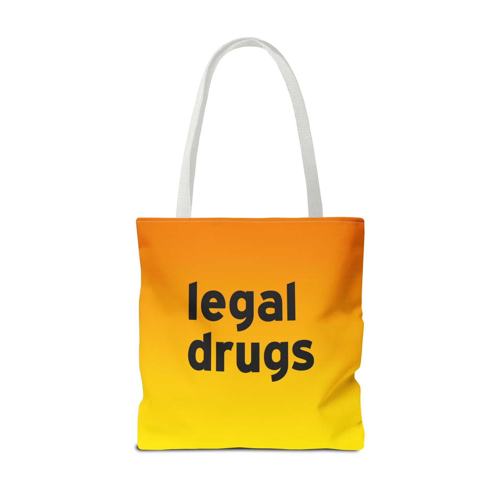 Legal Drugs Tote Bag — Printed Green Travel Tote