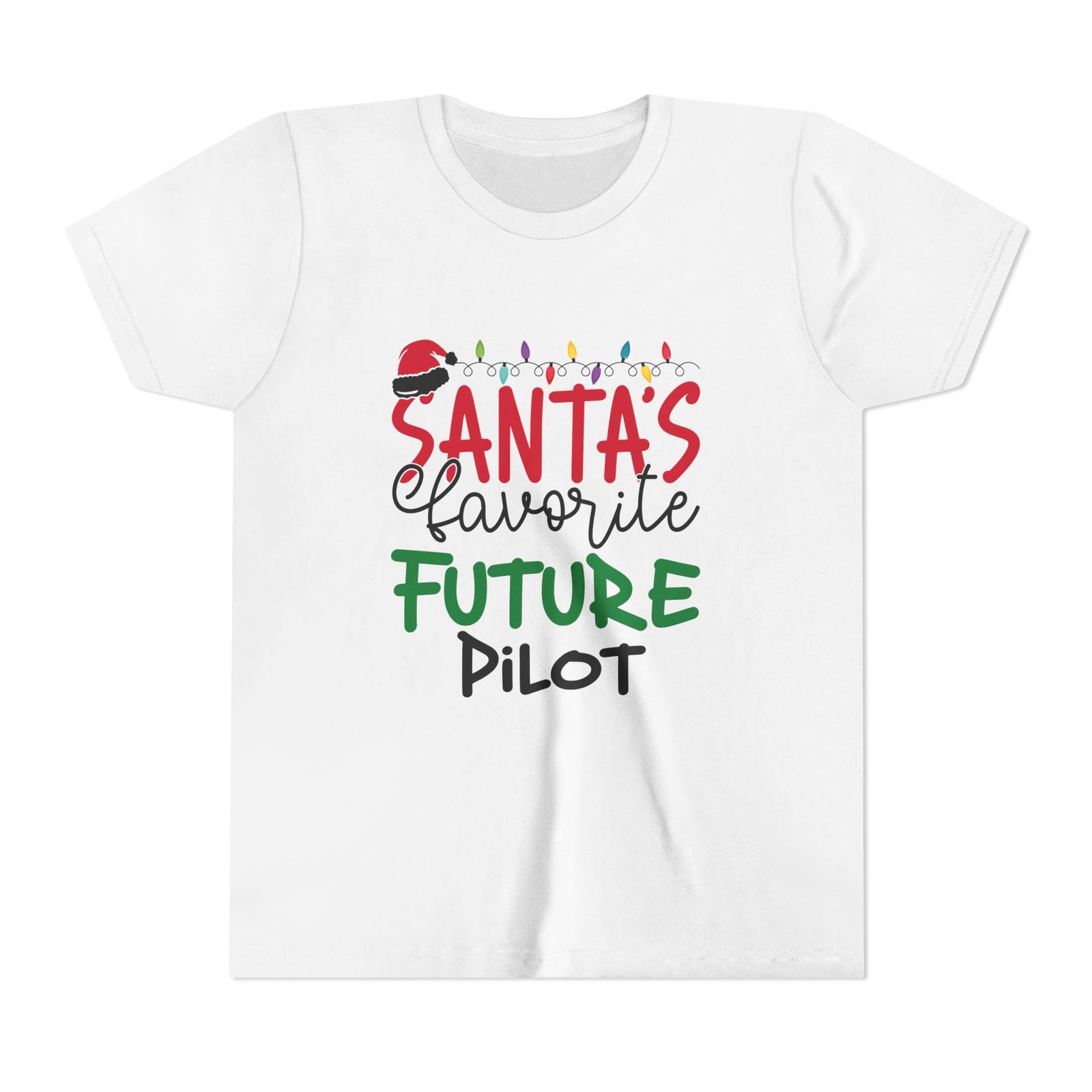 Santa’s favourite future pilot - Unisex Youth Short Sleeve Tee